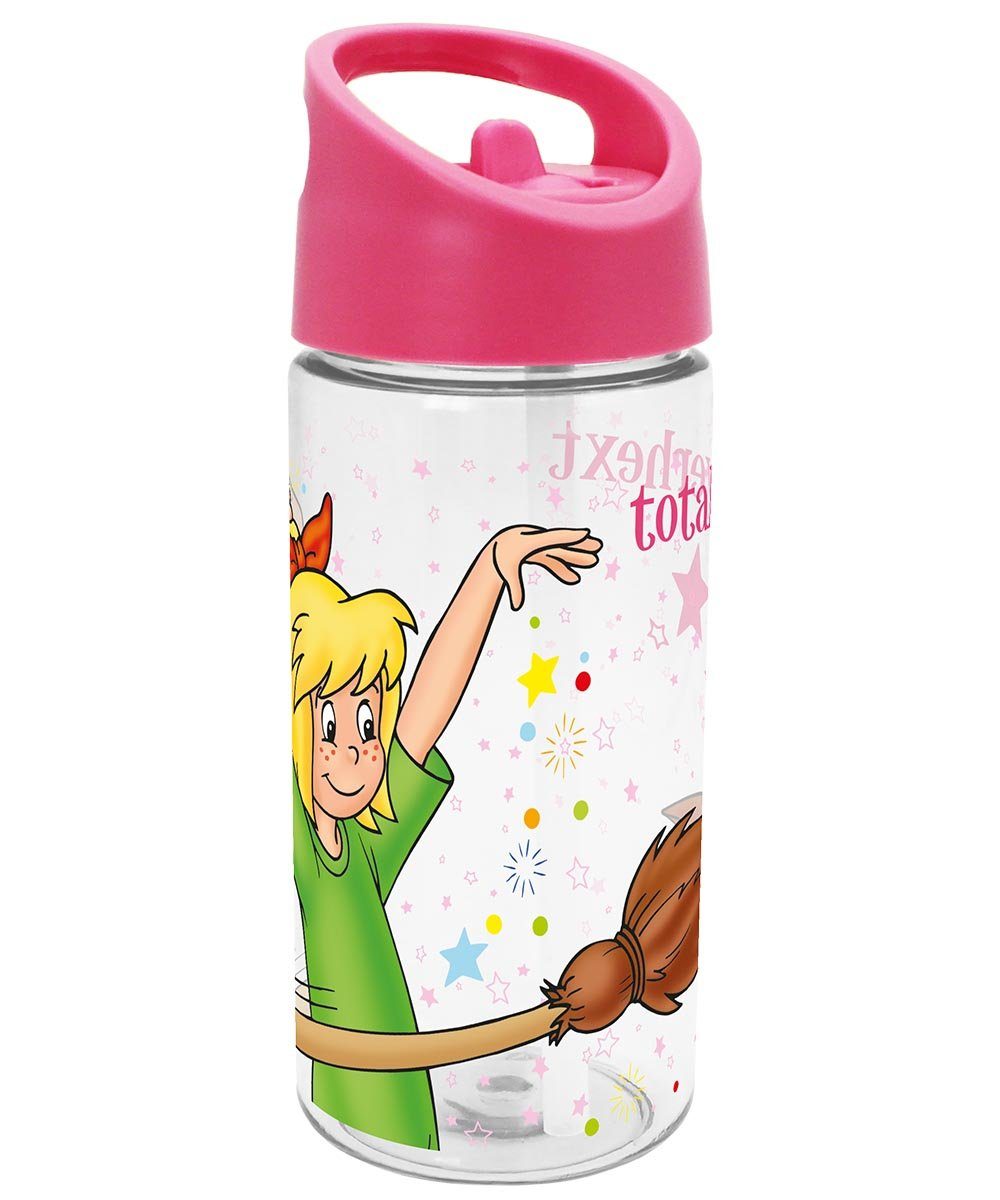 Geda Labels GmbH Trinkflasche Bibi Blocksberg, Pink, 450ml, nicht spülmaschinengeeignet