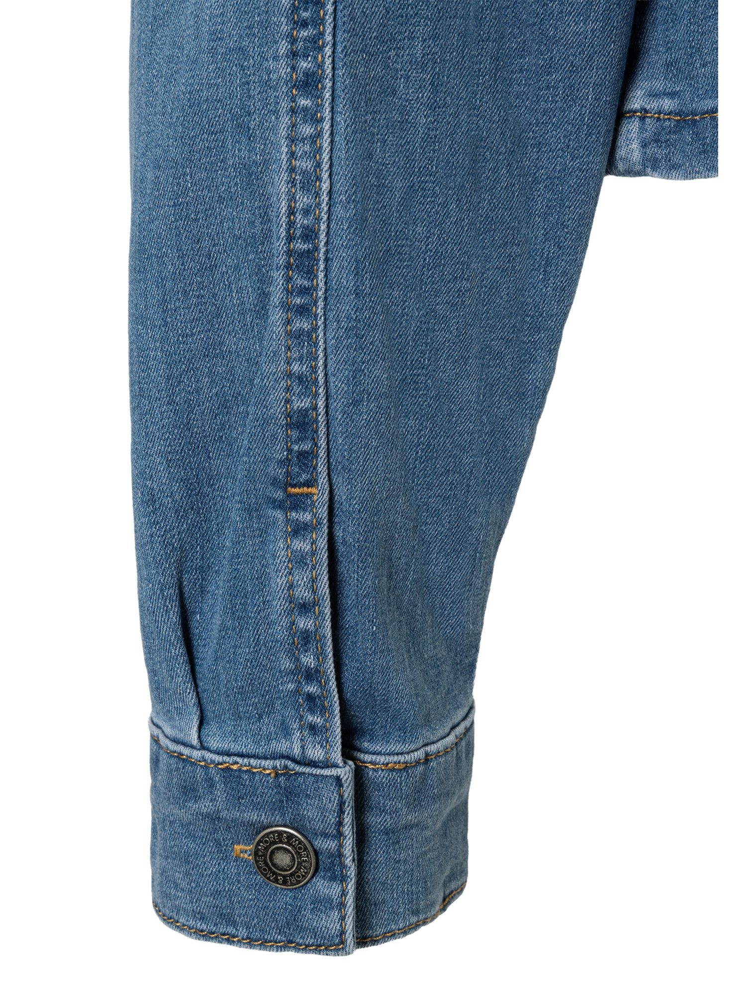 MORE&MORE Jeansjacke kurze, kastige Boxy-Jeansjacke