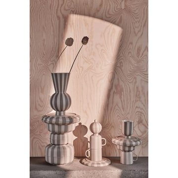 OYOY Dekovase Oyoy Vase Toppu Clay-Weiß (14,5x28 cm)