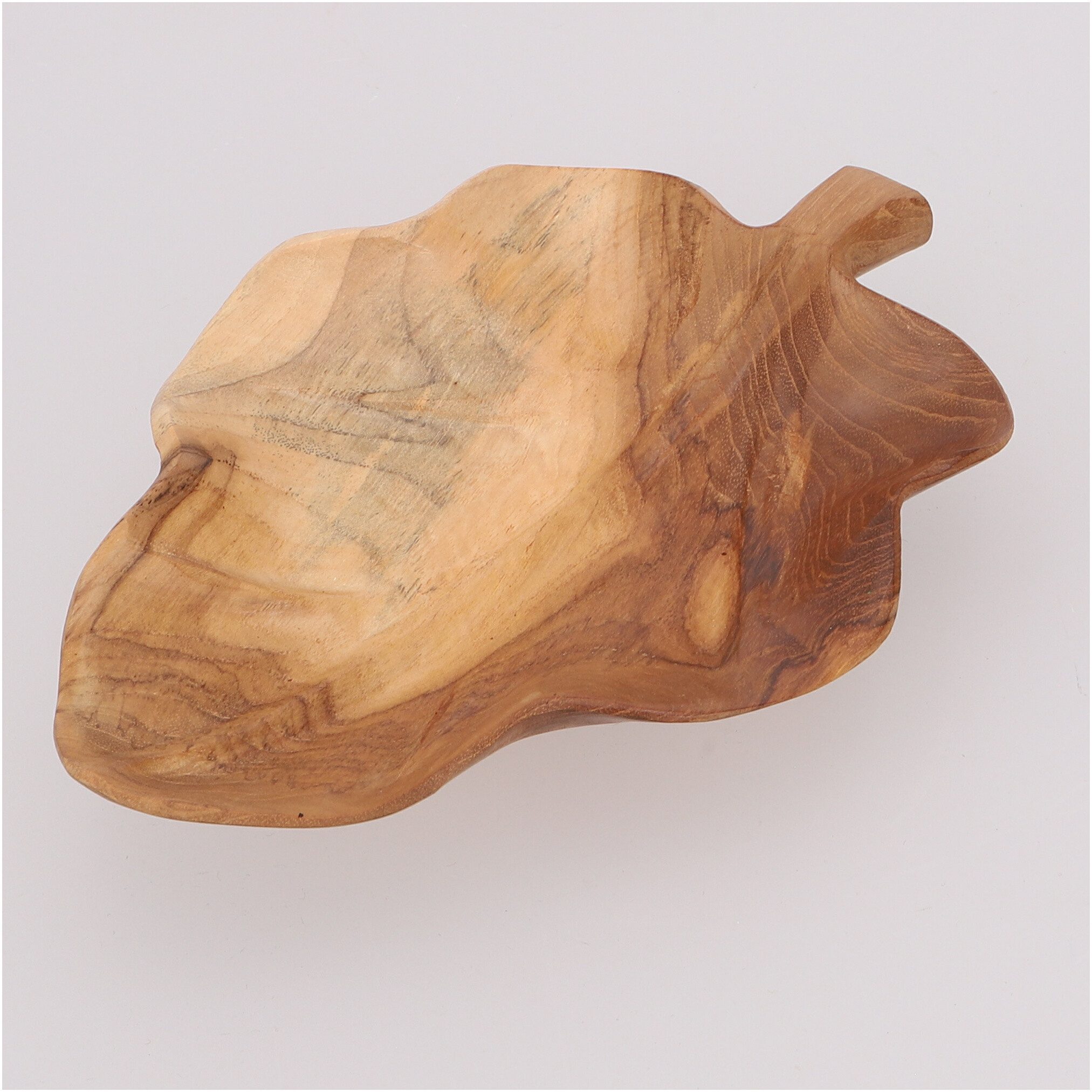 Guru-Shop Dekoschale Holzschale Blatt, geschnitzte Obstschale,.. günstig online kaufen