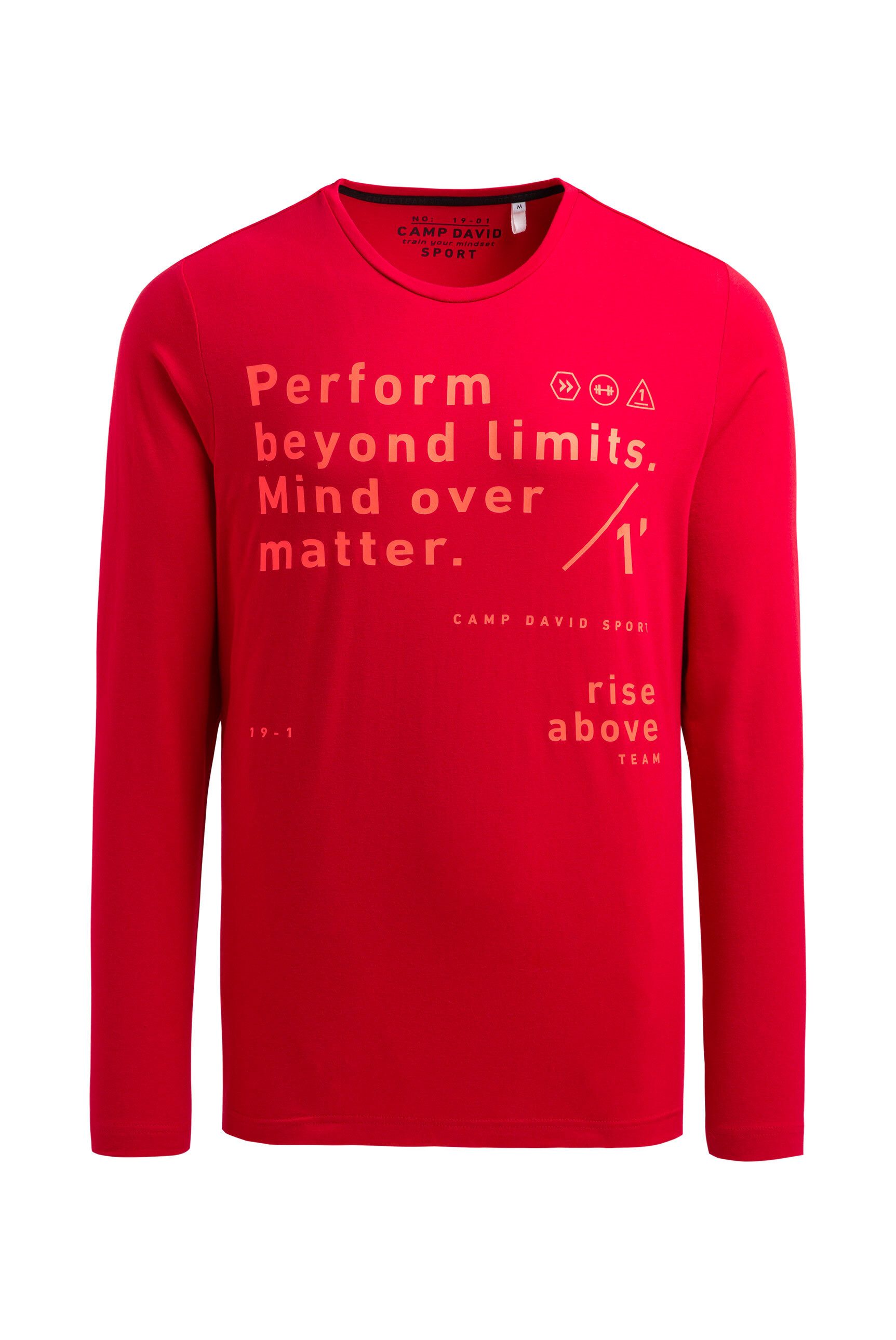 CAMP DAVID Rundhalsshirt mit Baumwolle günstig online kaufen