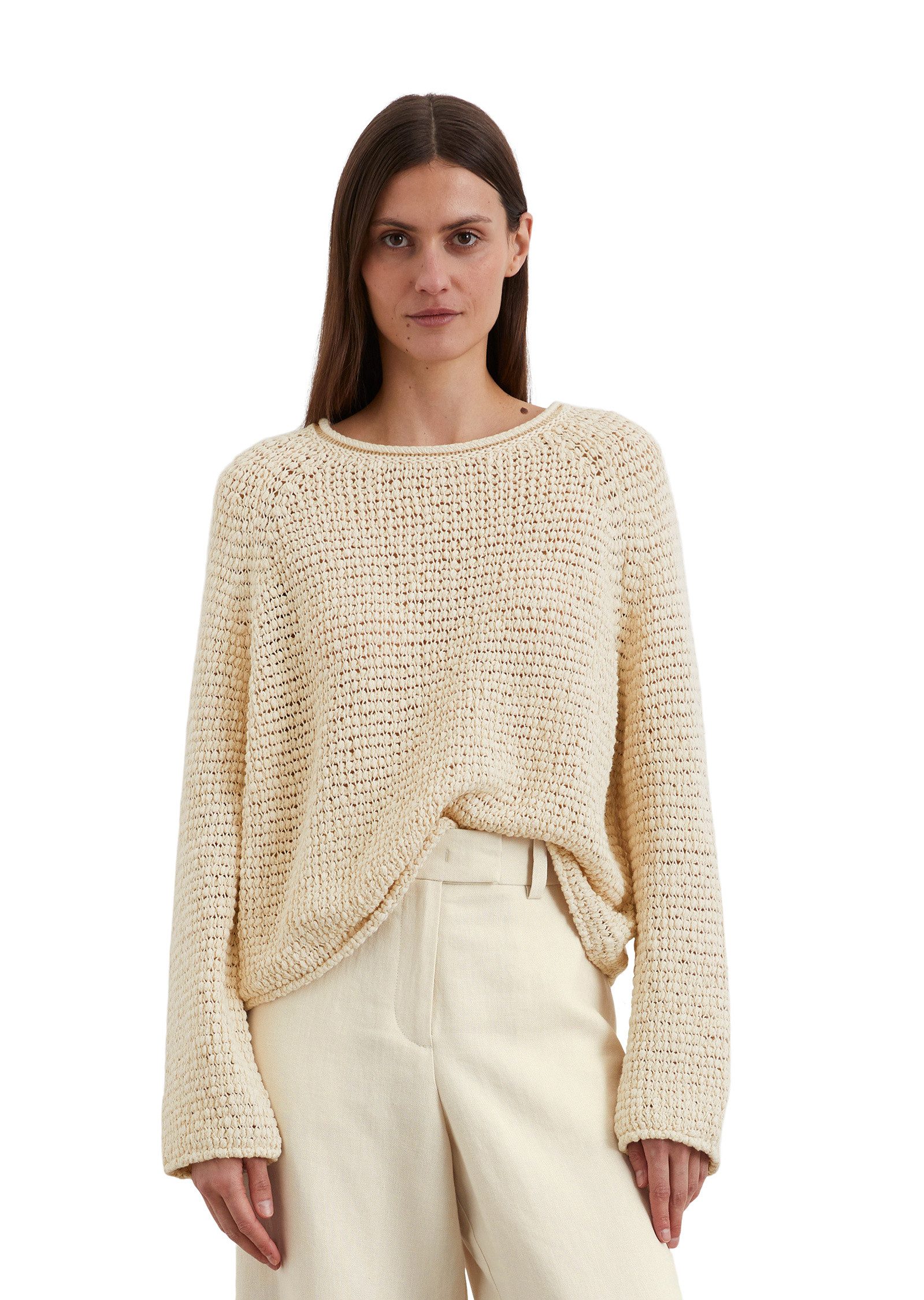 Strickpullover aus Effektgarn