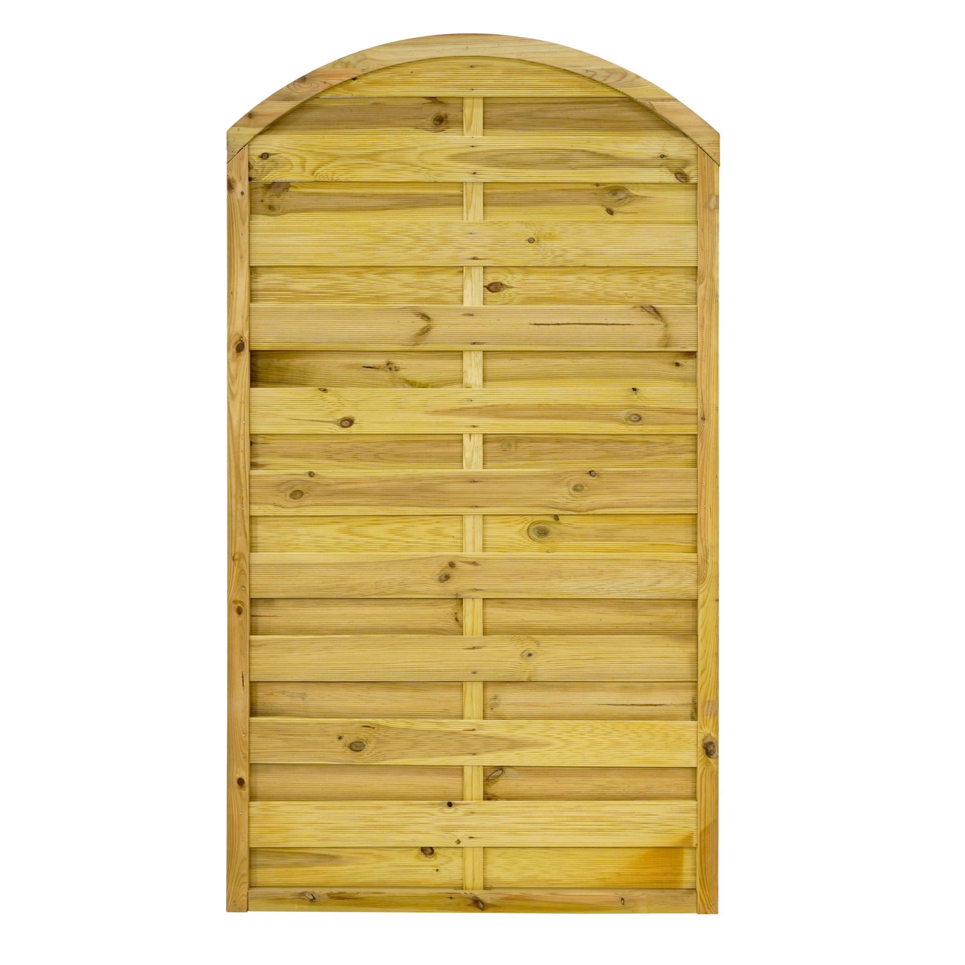 GartenLand Zaun Dichtzaun Vario gebogen Kiefernholz – Kesseldruckimprägniert, (Set, Ohne Pfosten)