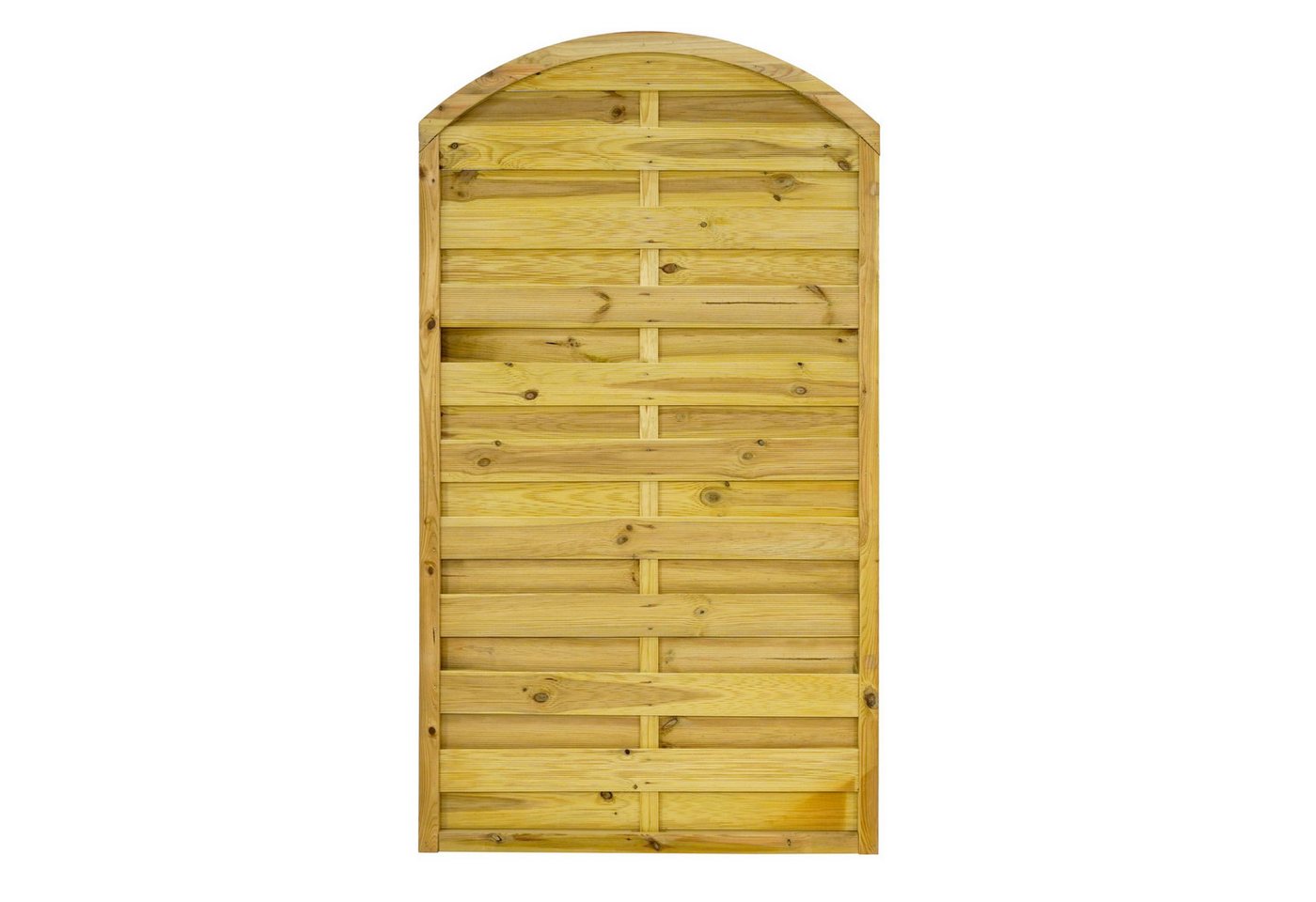 GartenLand Zaun Dichtzaun Vario gebogen Kiefernholz – Kesseldruckimprägniert, (Set, Ohne Pfosten)