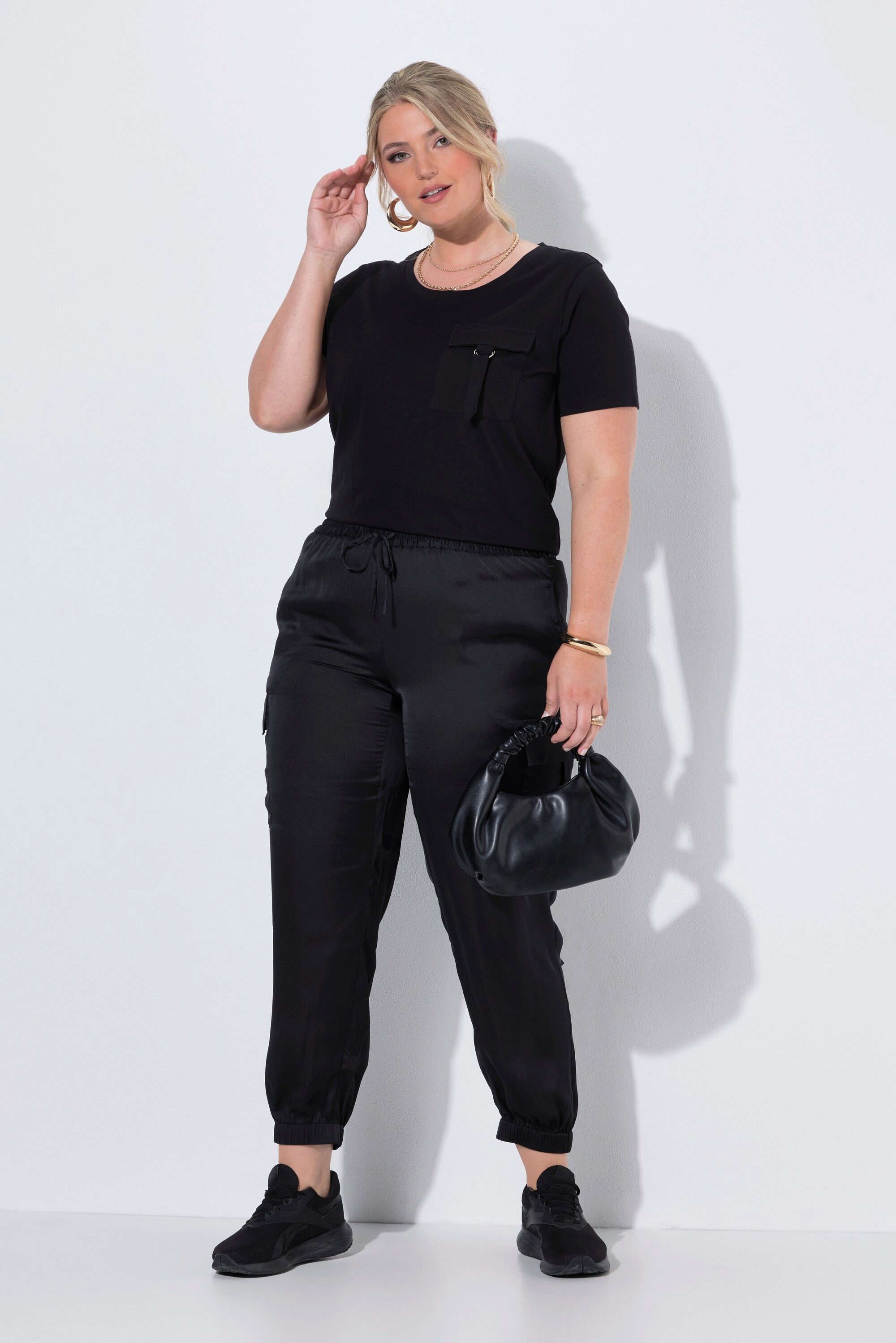 MIAMODA Cargoshorts Cargohose Joggpants-Fit Cargotaschen Elastikbund
