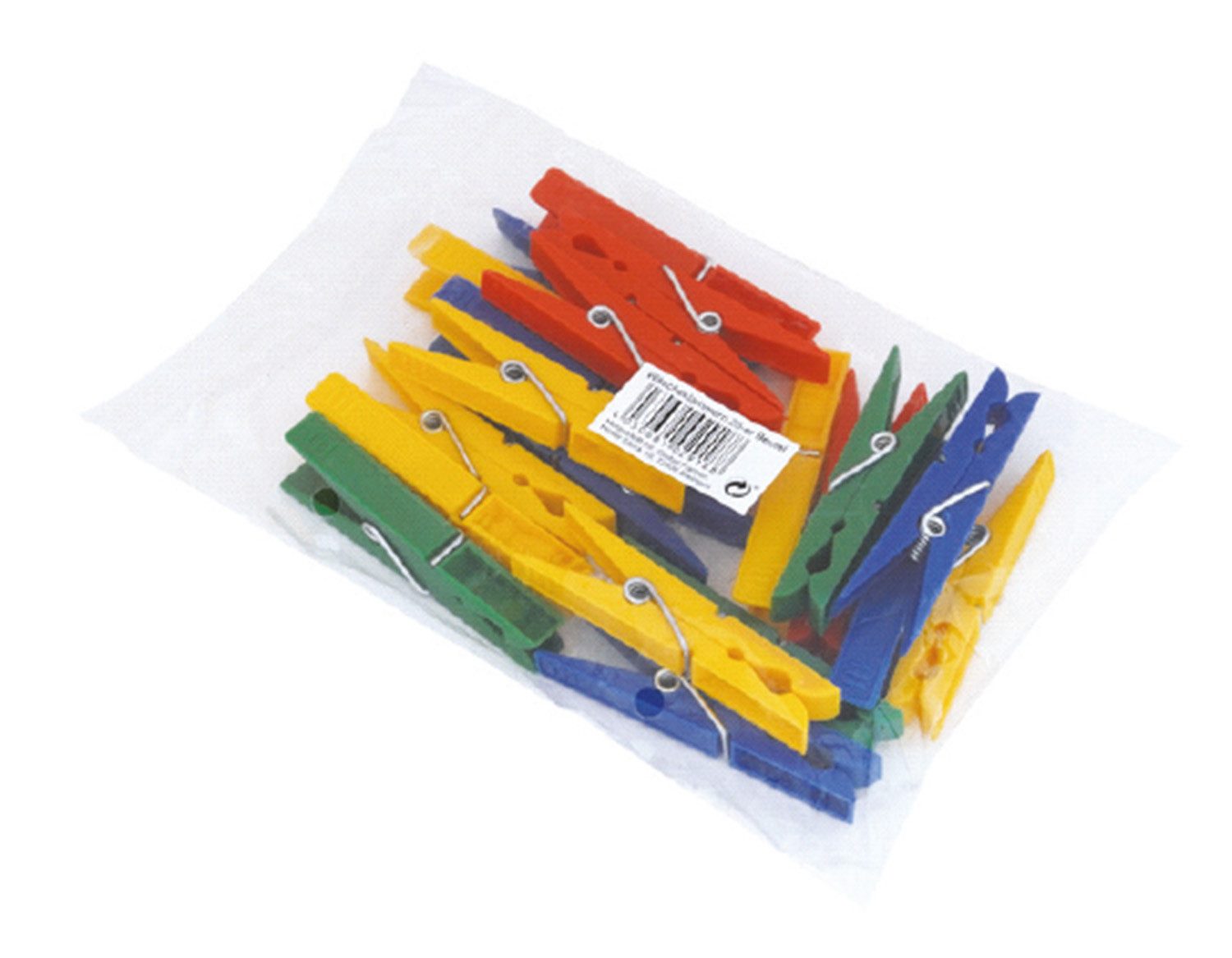 Wäscheklammern Wäscheklammern 20er Pack, Kleiderklammern, Weiß, Klammern Clips Wäscheklips Wäschehalter Wäschekneifer