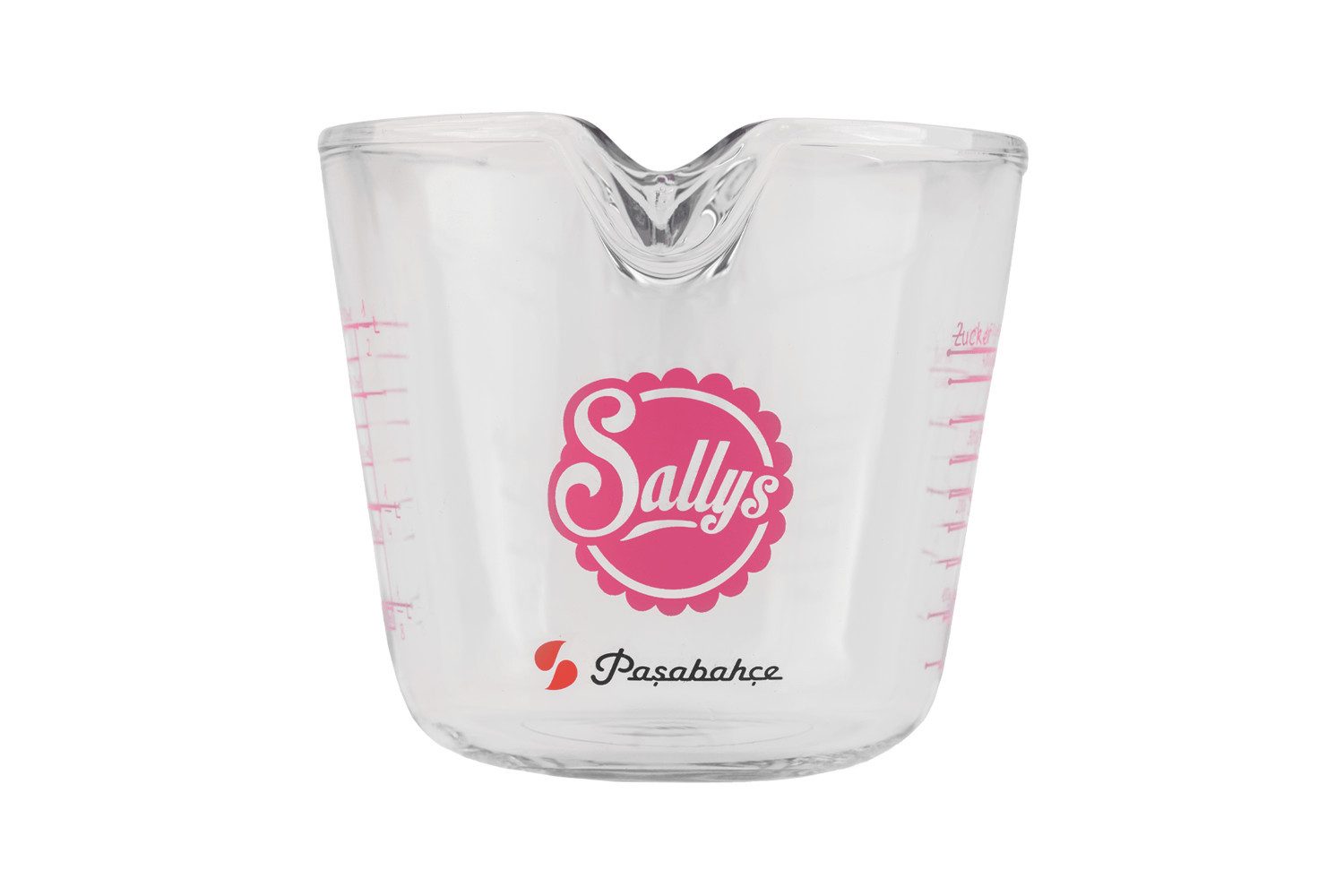 Sallys Messbecher für 500 ml oder 1 Liter Fassungsvermögen, Rutschfester Griff