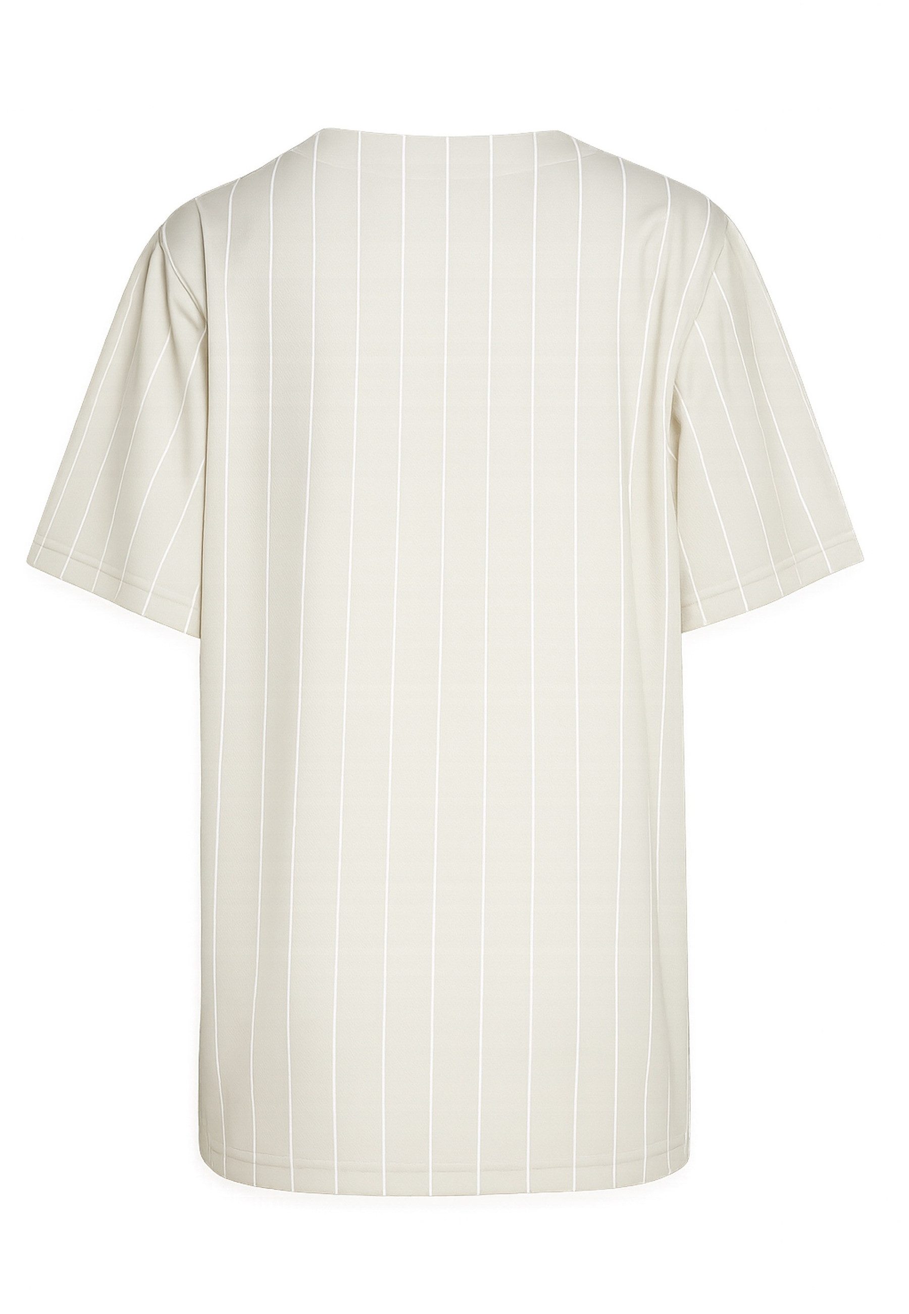 Karl Kani T-Shirt Karl Kani Woven Signature Pinstripe Baseballshirt (1-tlg)