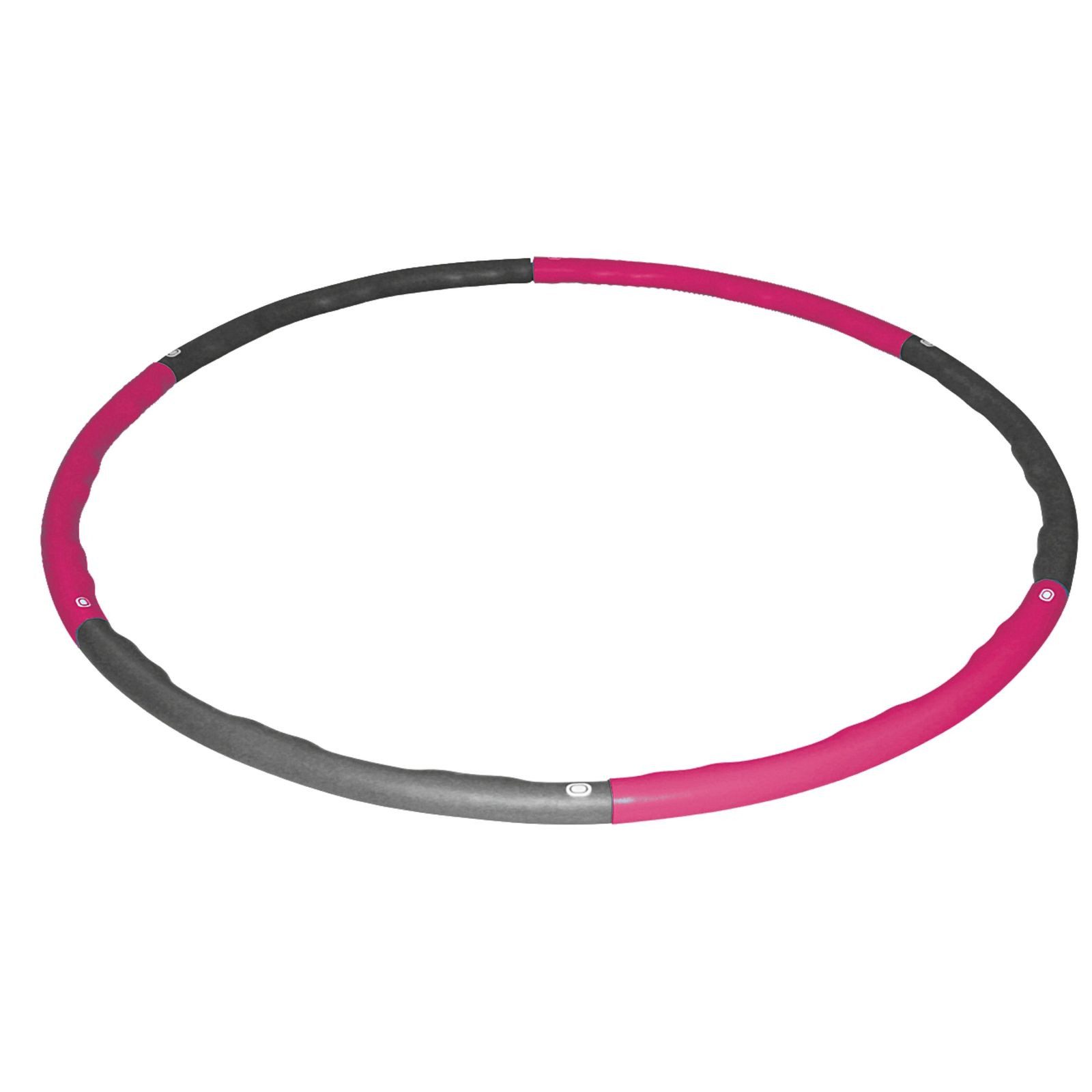 Turnring Hoop Fitnessreifen 100cm I 6-teilig I steckbar I pink/anthrazit