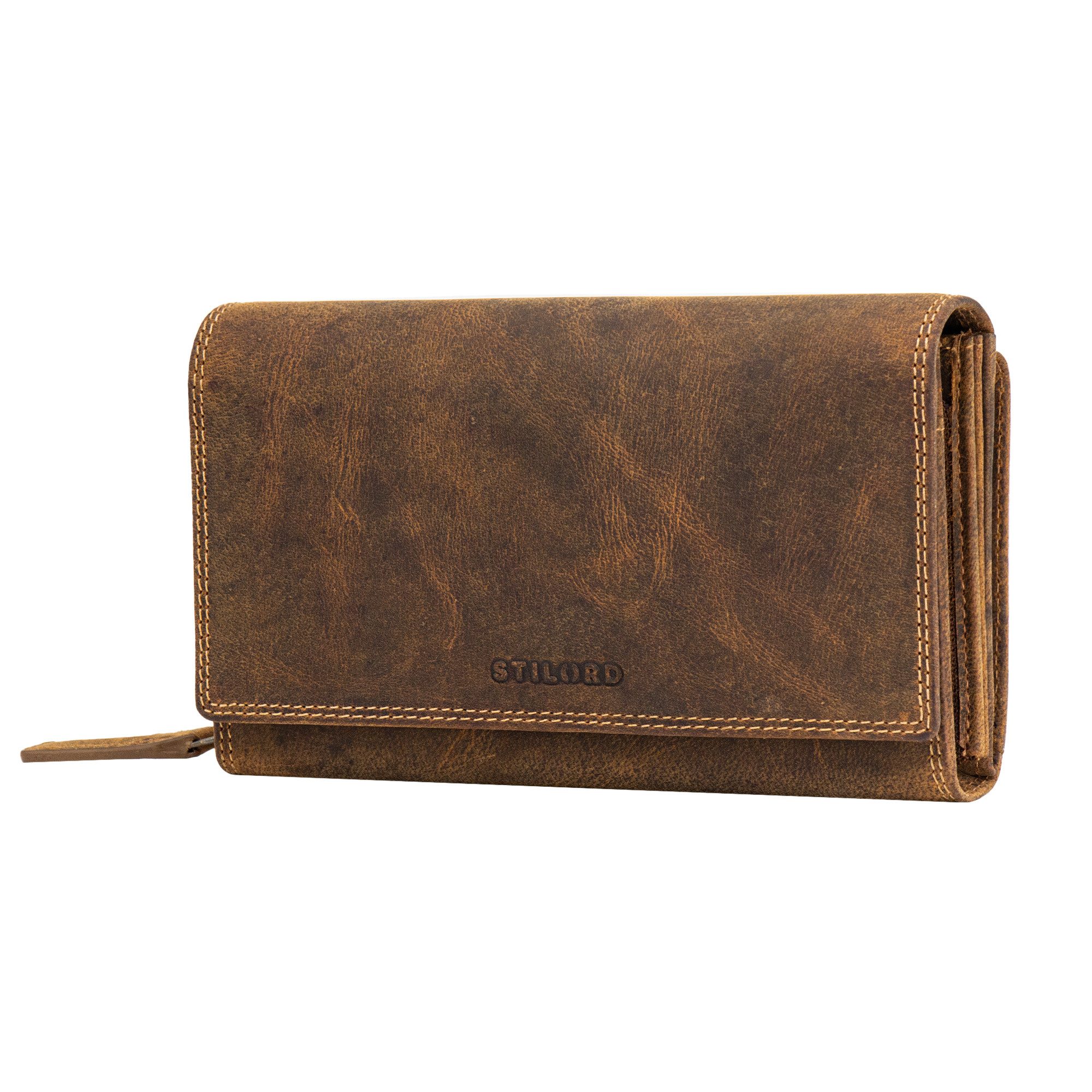 STILORD Geldbörse "Alissa" Elegante Geldbörse Damen Leder Groß 26 Kartenfäc günstig online kaufen
