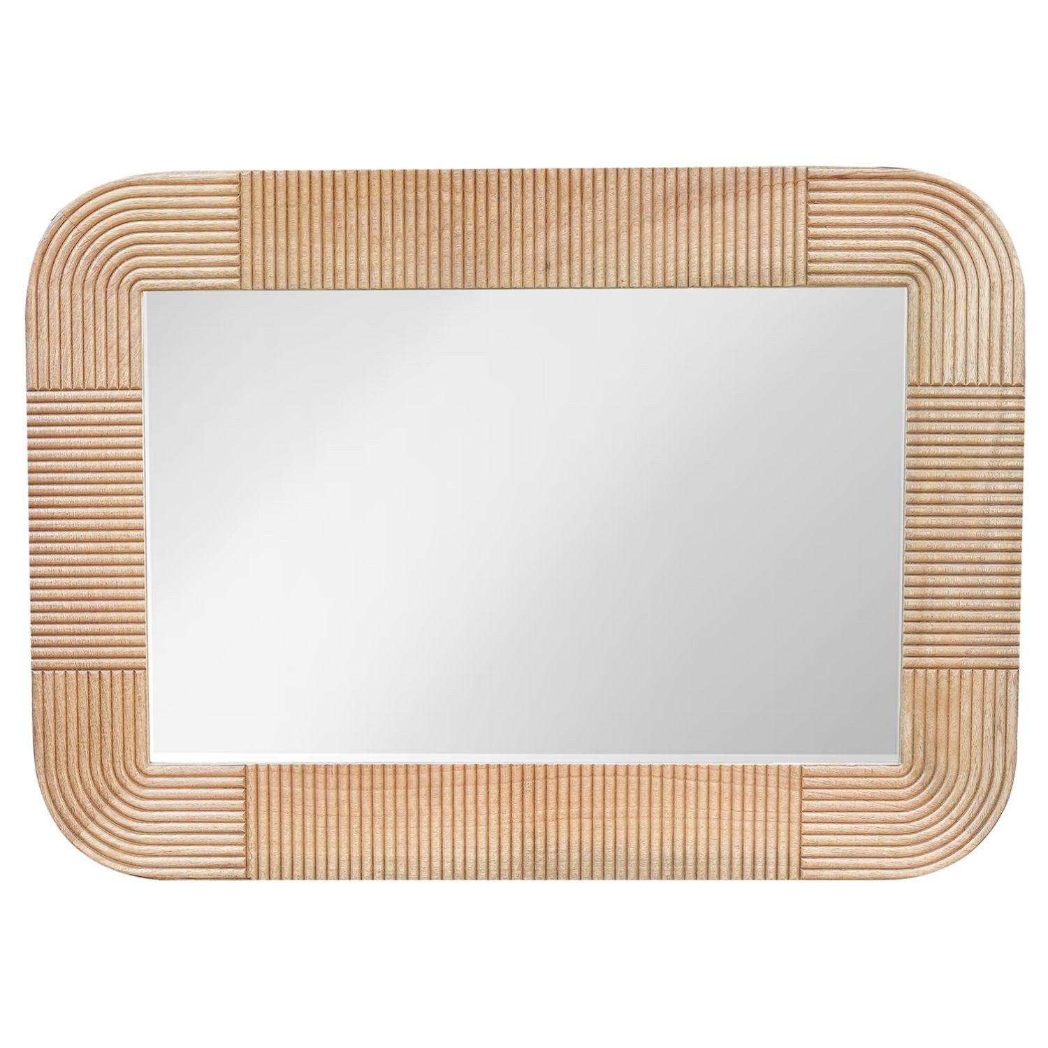 Marrakesch Orient & Mediterran Interior Wandspiegel Wandspiegel Cailin aus Mangoholz, Modernes Design, 106×76cm (1-St), Handarbeit