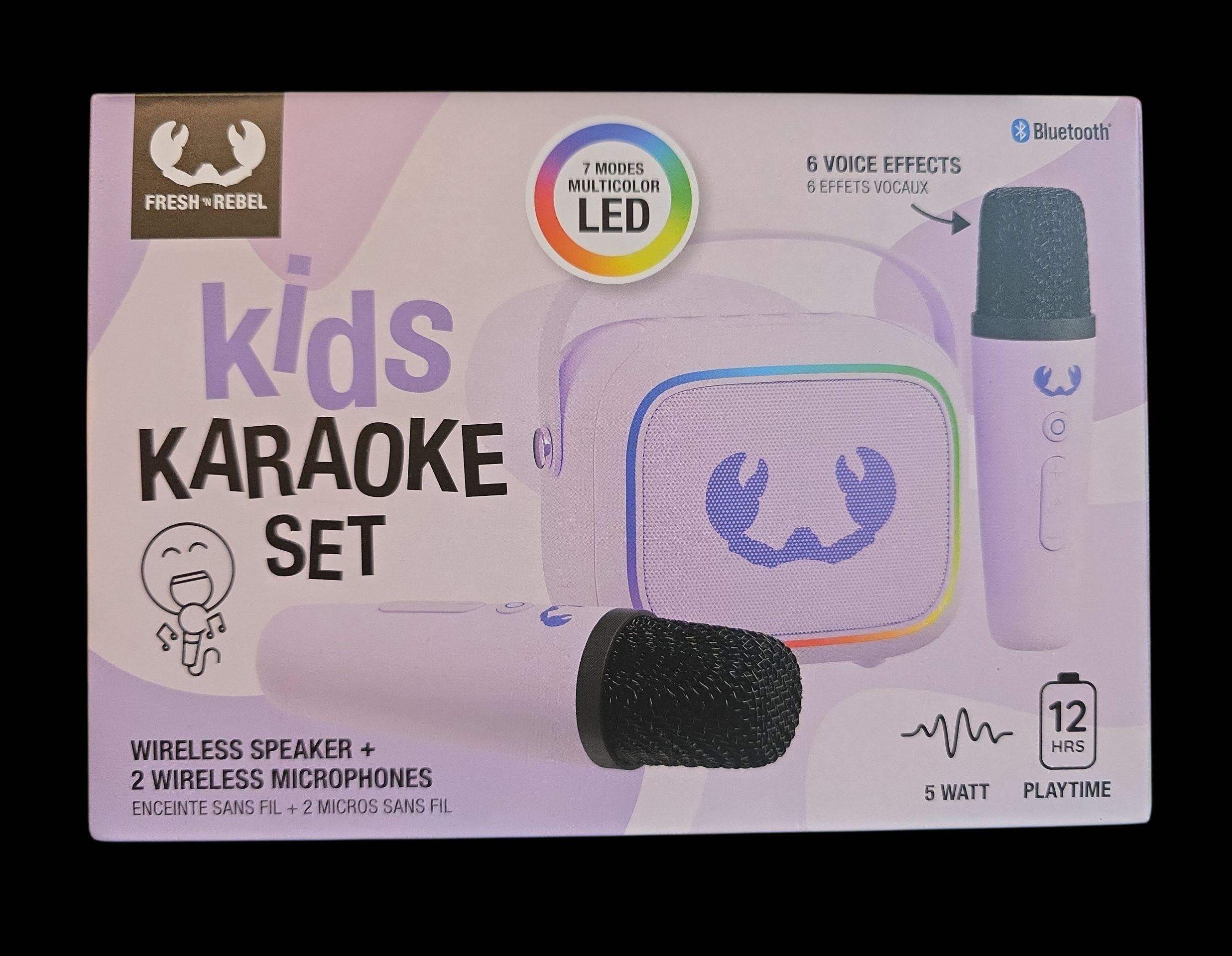 Fresh´n Rebel Fresh Rebel Karaoke Lautspecher Kids Kabelloses Karaoke-Set Karaoke-Maschine (5 W)