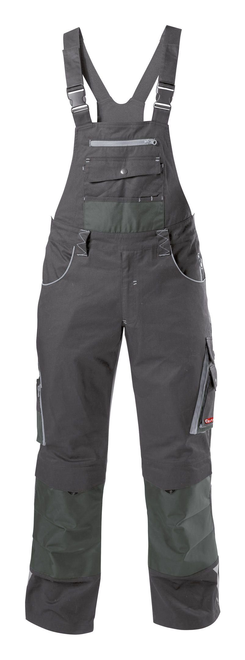 fortis Latzhose Herren 24 Dark grey / black Größe 60