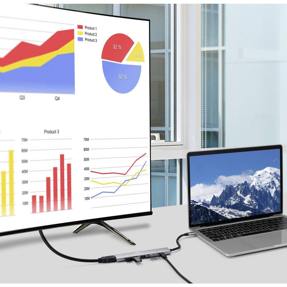 Renkforce Laptop-Dockingstation USB-C® Dockingstation RF-DKS-907 Passend für Marke Dockingstations: