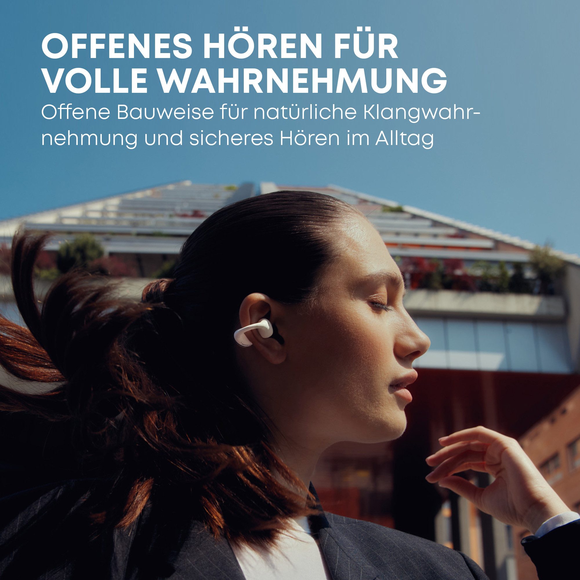 beyerdynamic AMIRON ZERO offene Clip-Ohrhörer wireless Kopfhörer (Keine Sprachsteurung, offenes Klangkonzept und innovativem Clip-Design, 20 h Gesamtspielzeit)