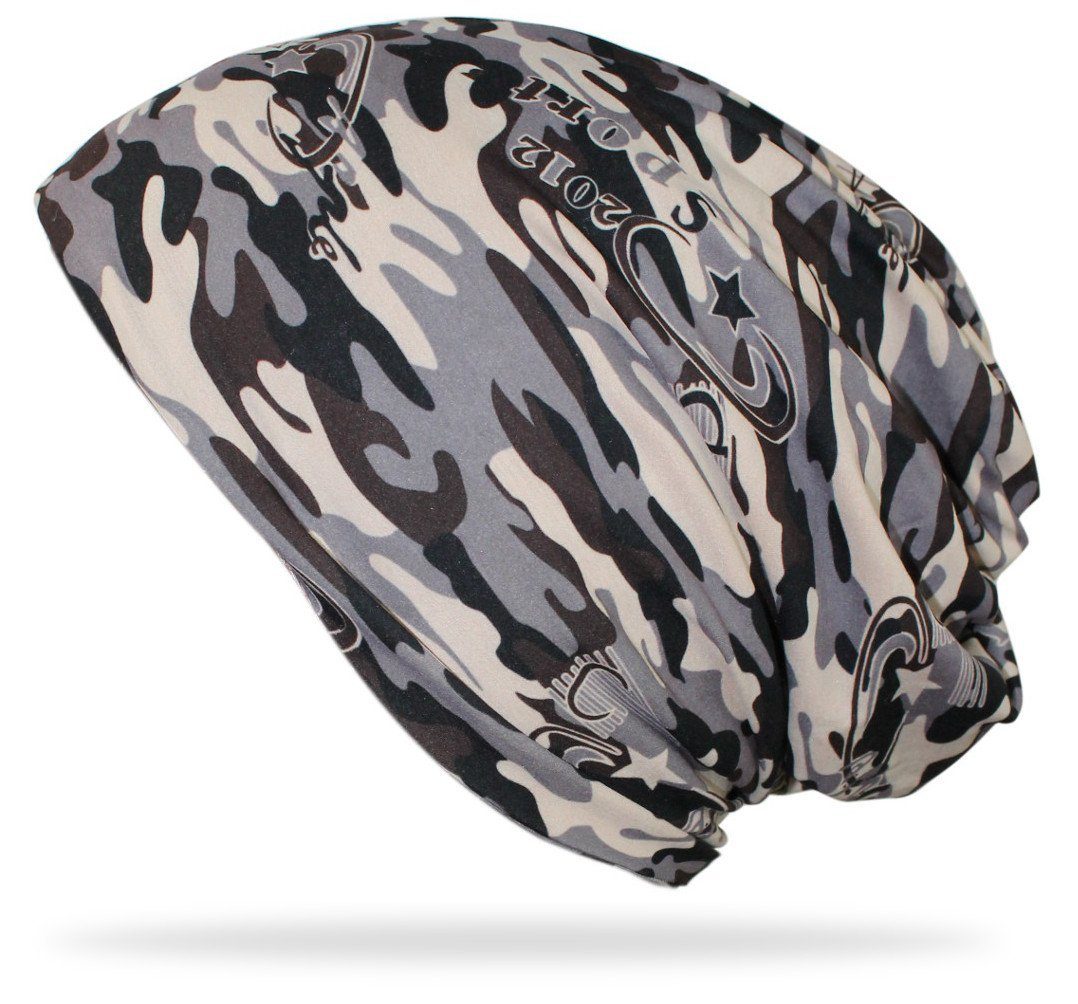 dy_mode Beanie Leichte Camouflage Beanie Mütze Damen Army Mütze Herren