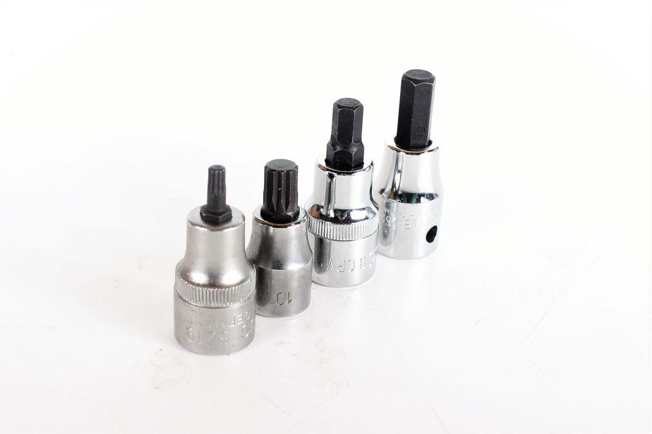 Saltus Stecknuss SALTUS 1/2\ + 3/8\" Innensechskant-Set 4 teilig 5-10 mm Stecknus…