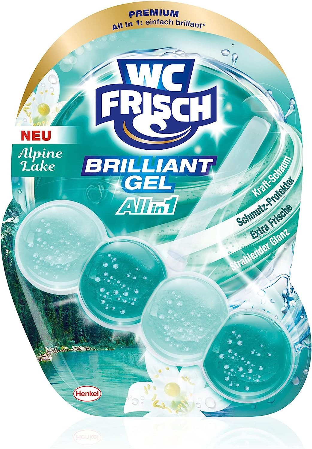 WC FRISCH Brilliant Gel Alpine Lake Duftspüler 1 Stück WC-Reiniger