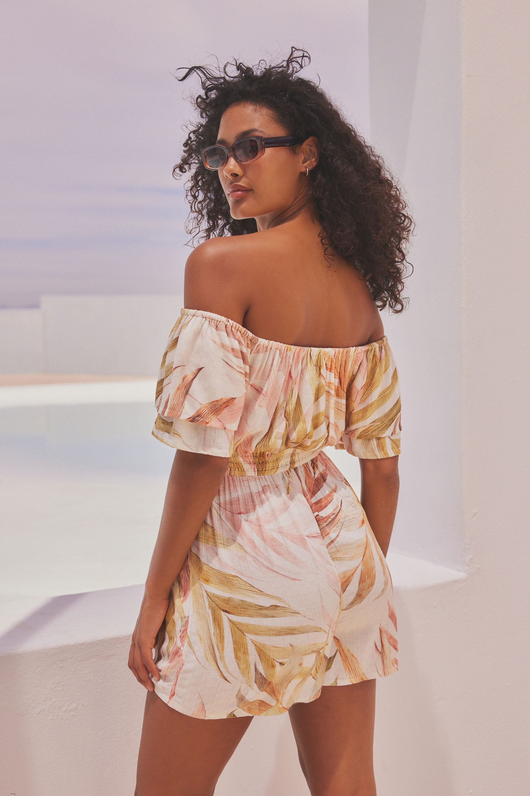 Next Strandoverall Petite schulterfreier Playsuit (1-tlg) günstig online kaufen