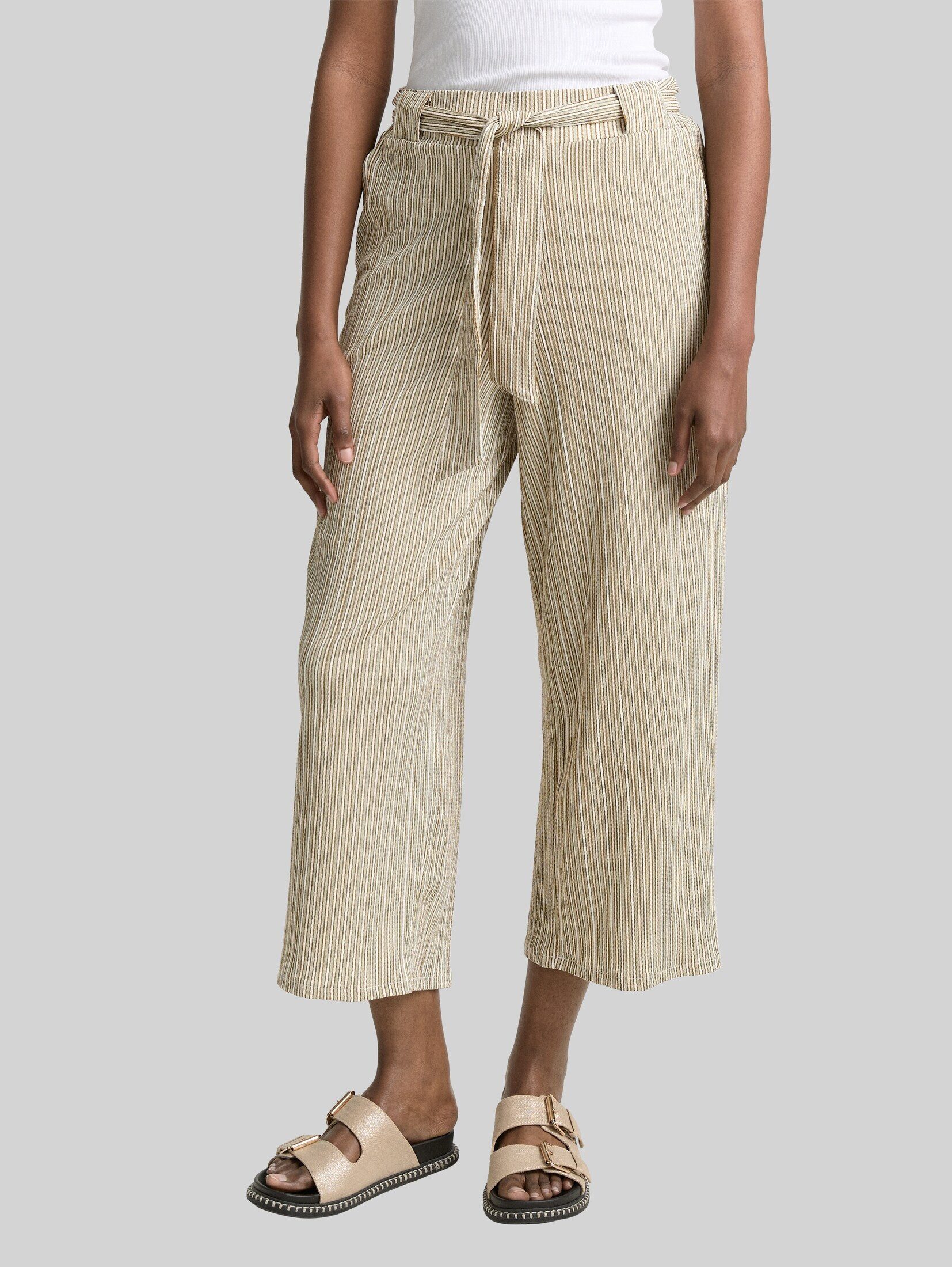 TOM TAILOR Denim 7/8-Hose Hosen & Chino High Waist Culotte Hose mit Bindegürtel