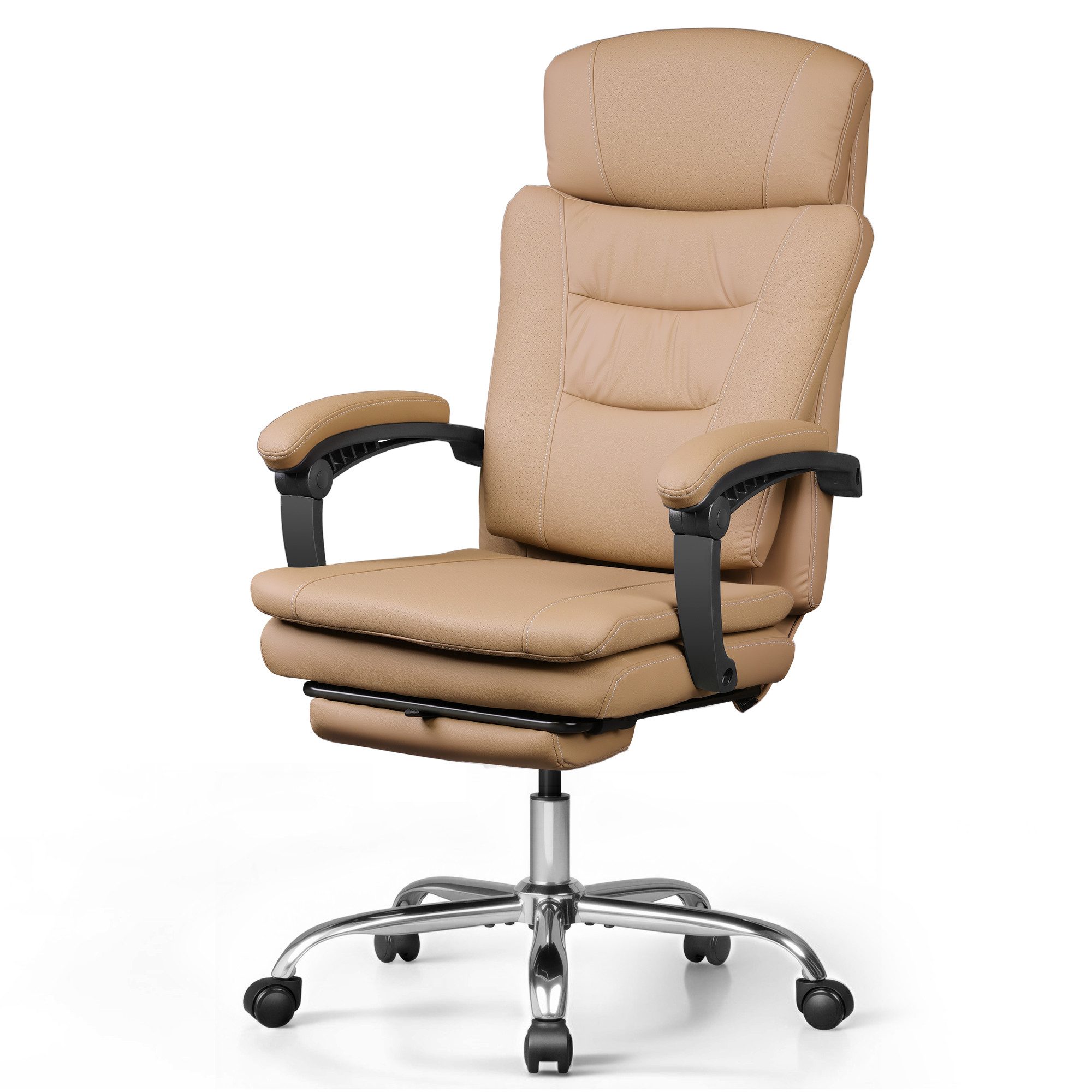 DEVAISE Bürostuhl mit Fußstütze, ergonomischer Chefsessel günstig online kaufen