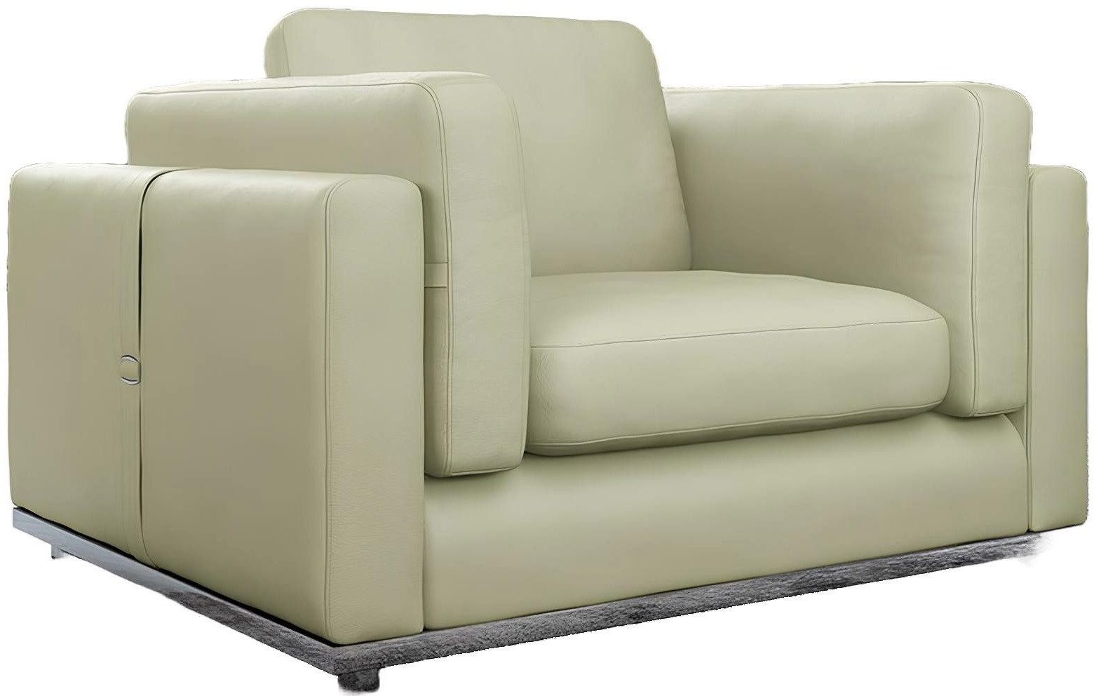 Xlmoebel Sessel Eleganter Leder Loungesessel in modernem Design für entspannte Abende (Sessel), Hergestellt in Europa