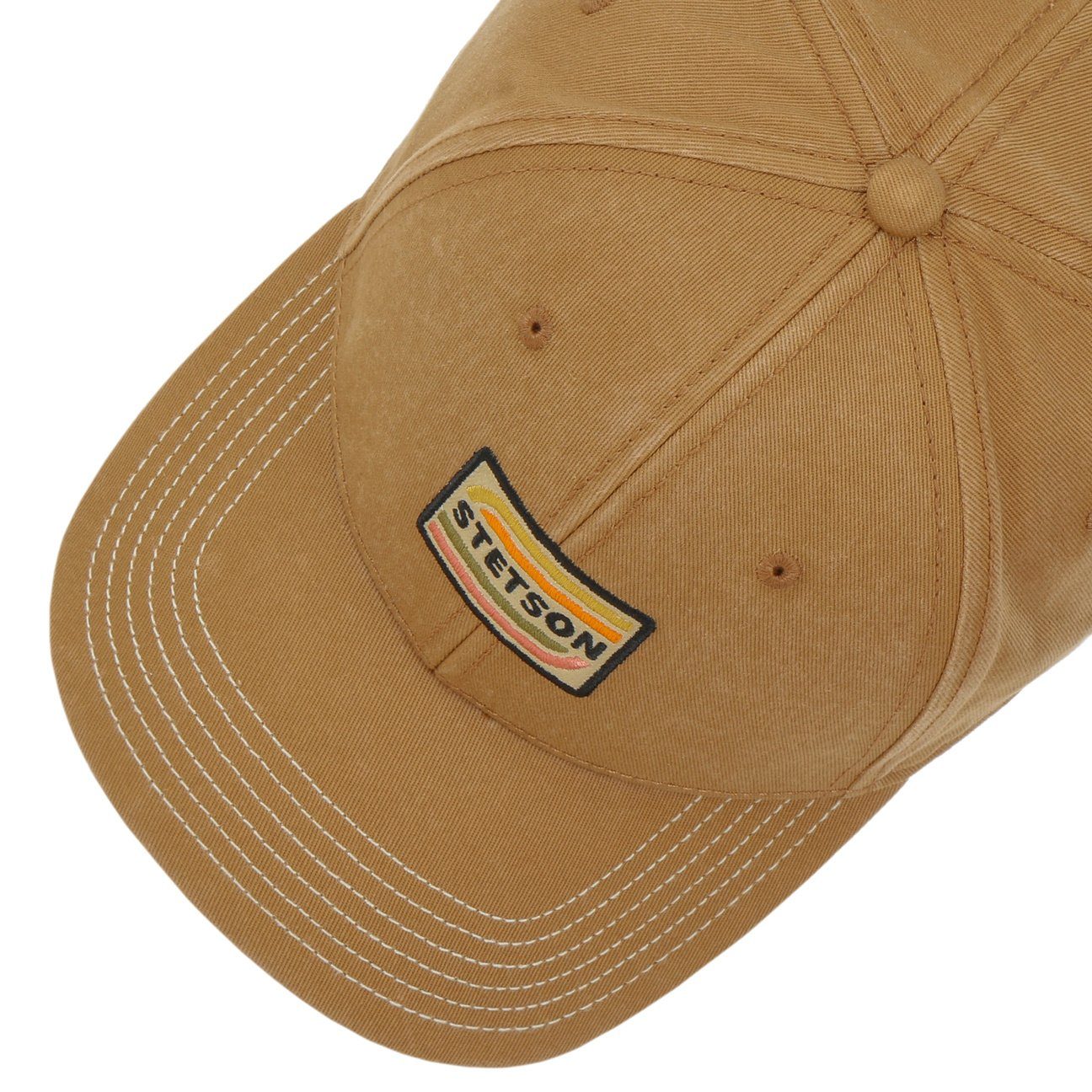 Stetson Baseball Cap (1-St) Basecap Metallschnalle camel