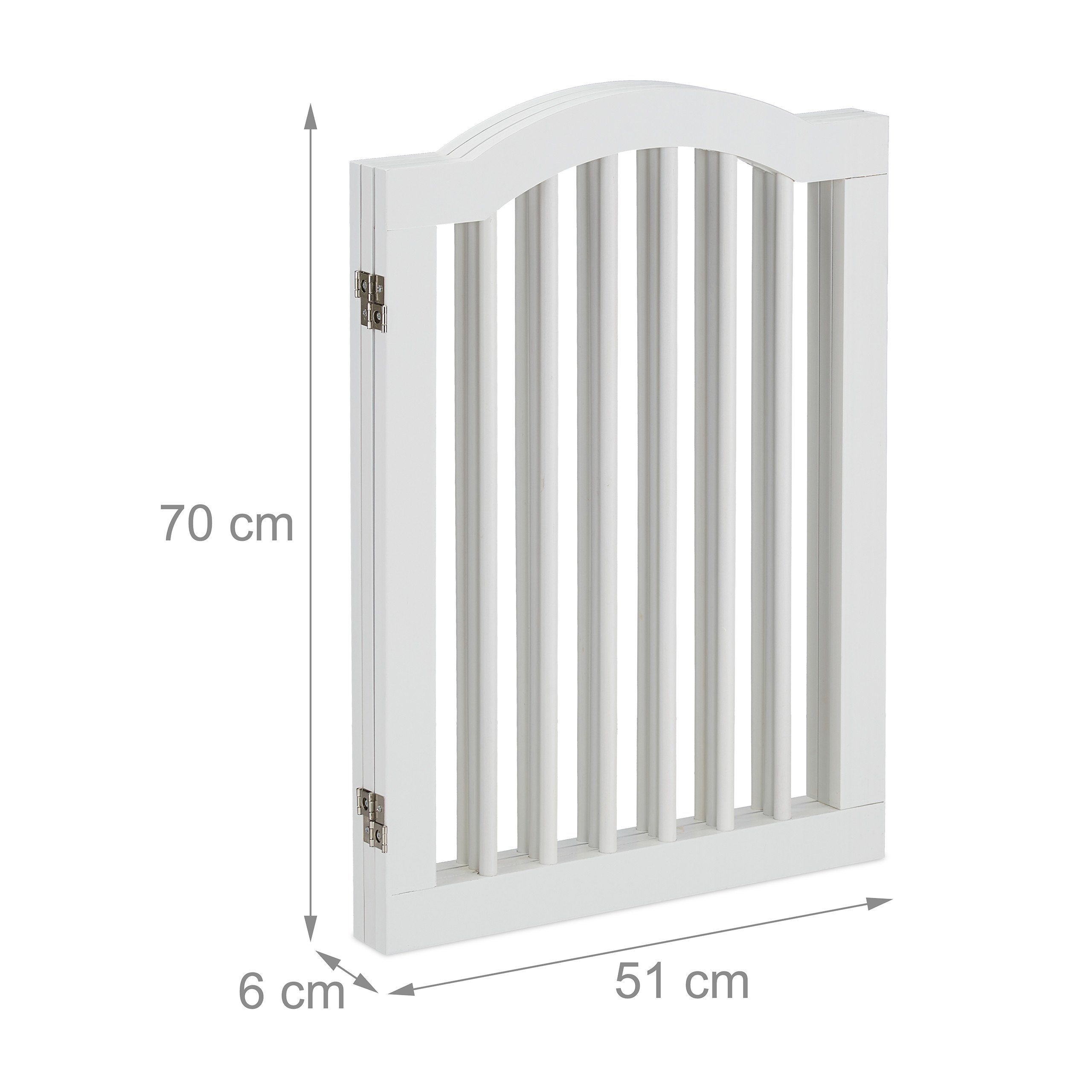 relaxdays Universalschutzgitter Weißes Absperrgitter 70 cm hoch (3 St) – Bild 5 von 5