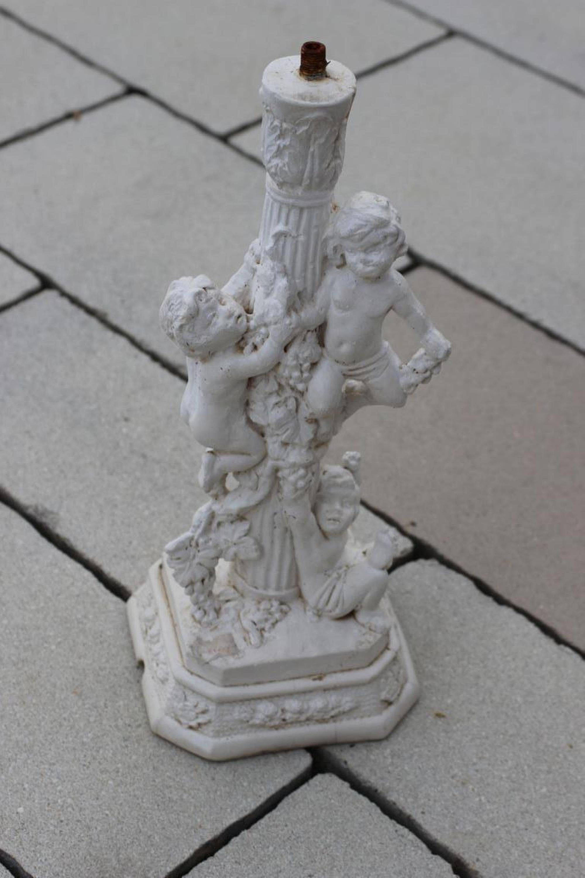 JVmoebel Gartenfigur, Skulpturen Design Skulptur Figuren Skulpturen Dekoration Skulptur Leuchte Sofort | Figuren