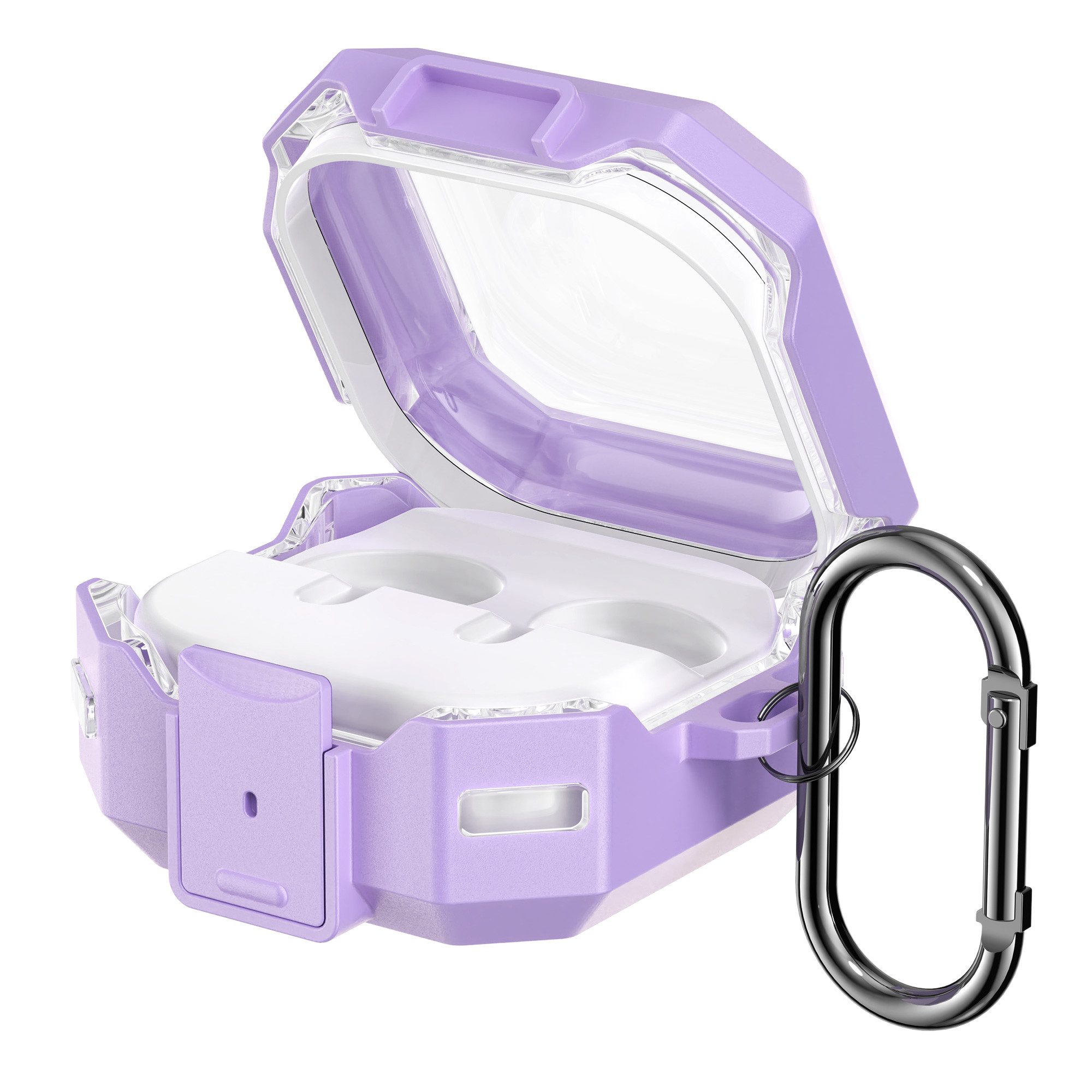 kwmobile Kopfhörer-Schutzhülle Hülle für Samsung Galaxy Buds 4 / Galaxy Buds 4 Pro, TPU Silikon Schutzhülle Case Cover Kopfhörer