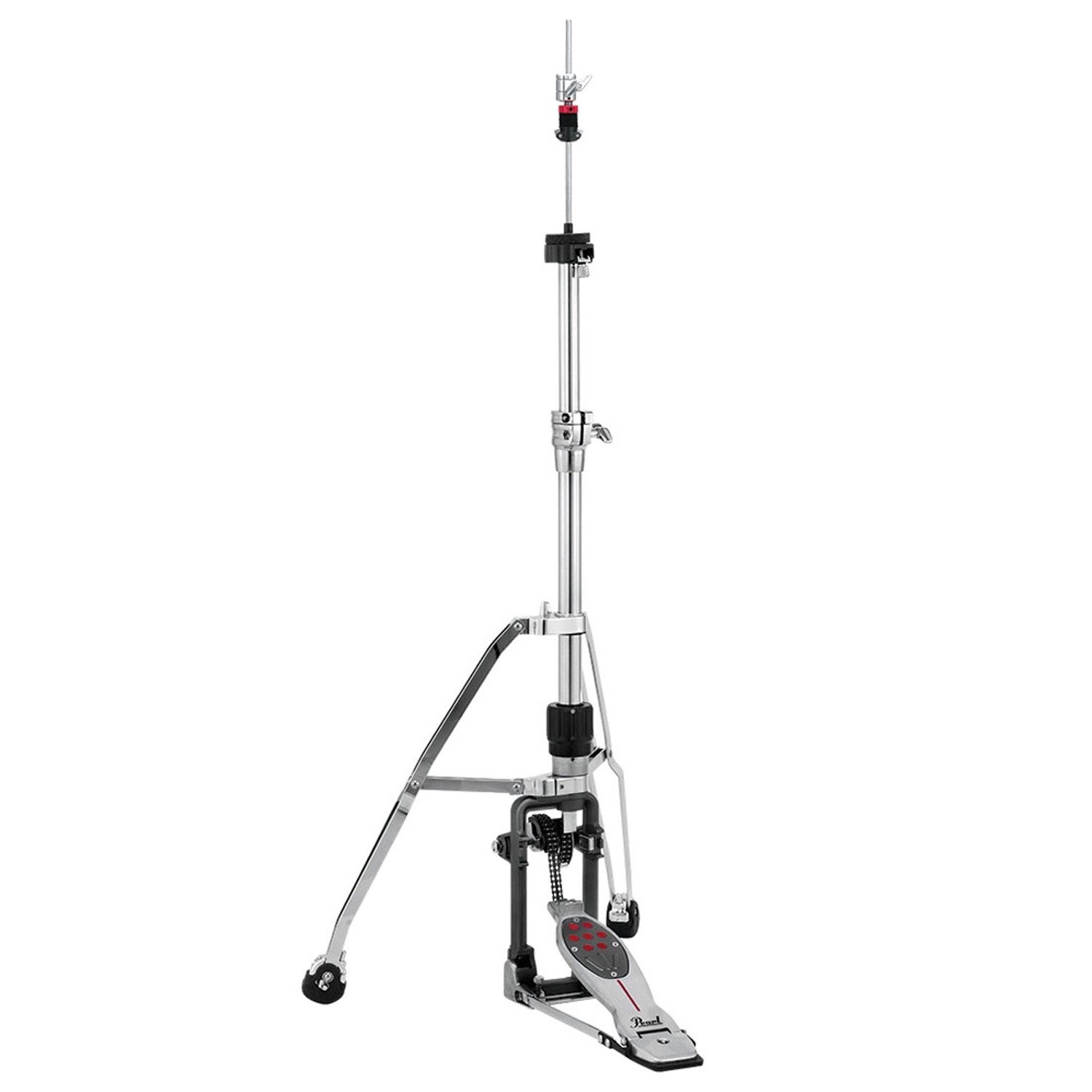 Pearl Drums Schlagzeug Pearl H-2050 Eliminator Redline HiHat Stativ,Zwei Standfüße mit Dornen, Powershifter-Feature, Austauschbare Cams