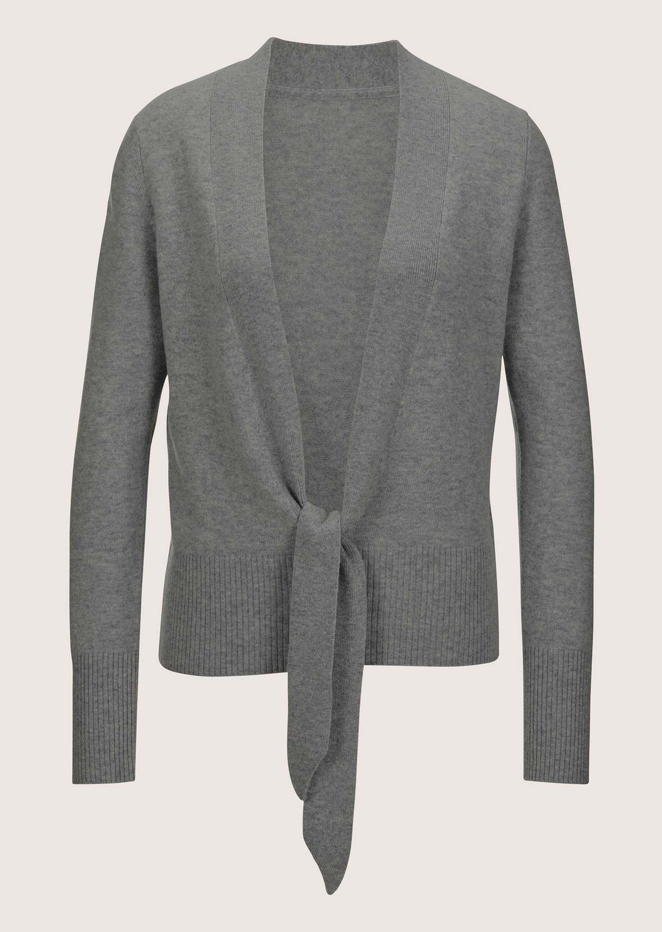 Strickjacke Kaschmirstrickjacke mit V-Ausschnitt