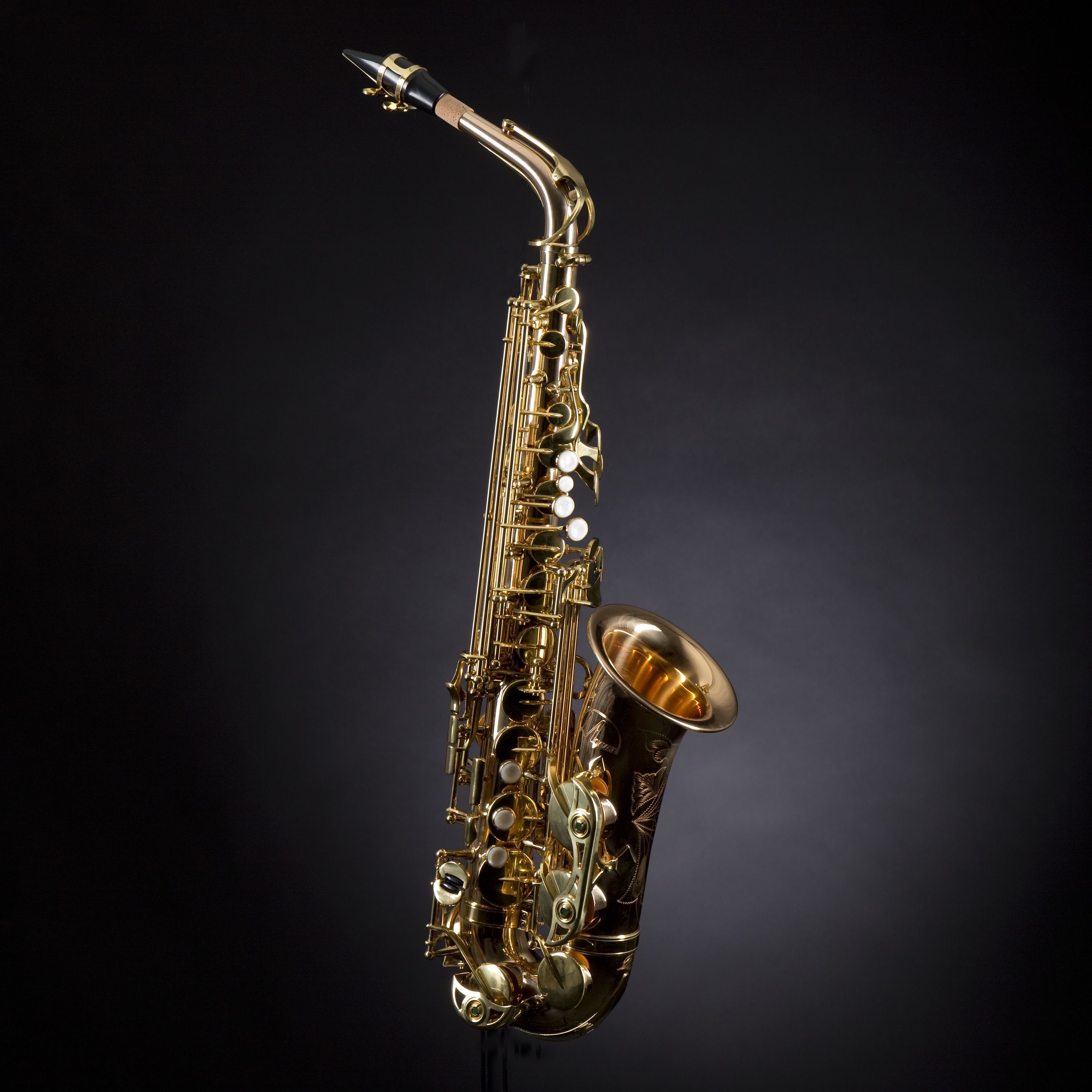 Monzani Saxophon, MZAS-533 II GM Alt Saxophon Goldmessing Korpus Ergonomische Mechanik Hervorragende Intonation Inklusive Mundstück Wischer Etui Gurt Ideal für Einsteiger und Fortgeschrittene, Saxophone, Alt Saxophone, MZAS-533 II GM Alt Saxophon, Goldmessing Korpus, Ergonomische