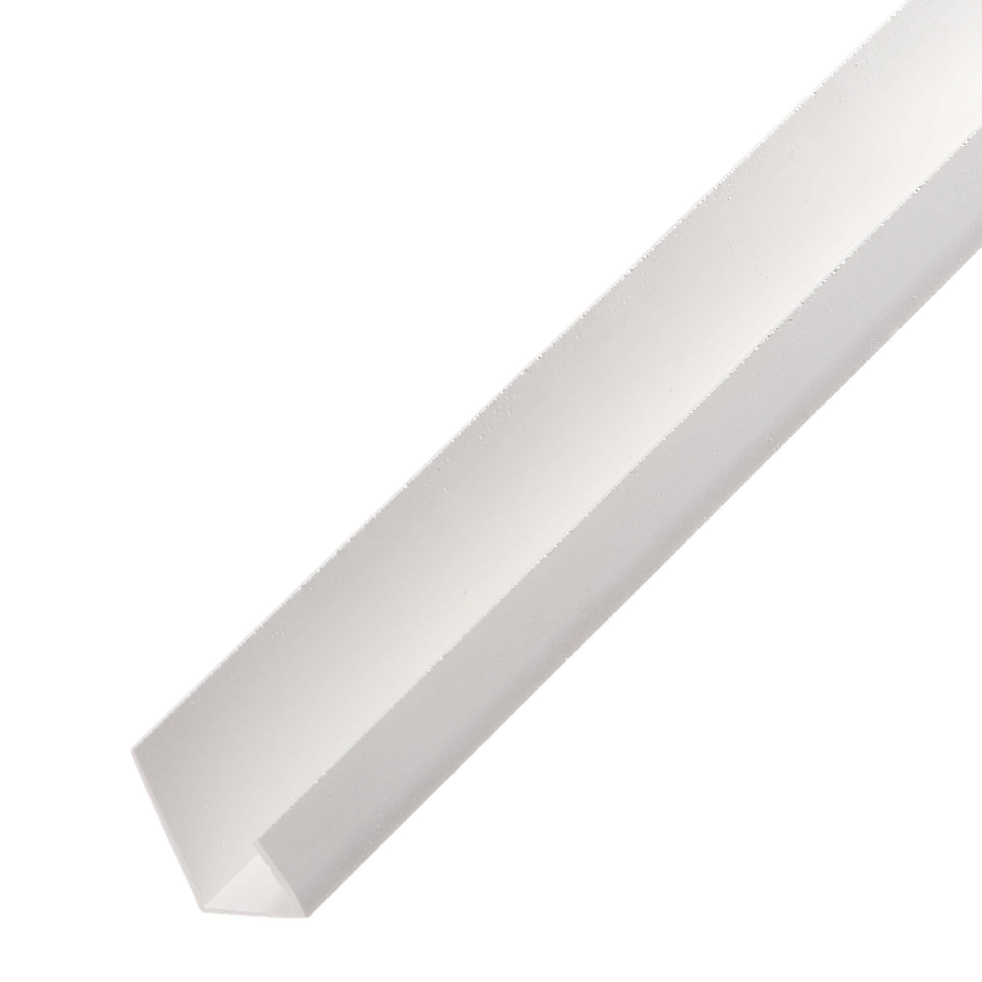 PROTEKTOR Profil (3741 PVC Einfassprofil, Abschlussprofil 12,5mm für Gipskartonplatten, 1-St), Kantenschutz für Rigips, Trockenbau