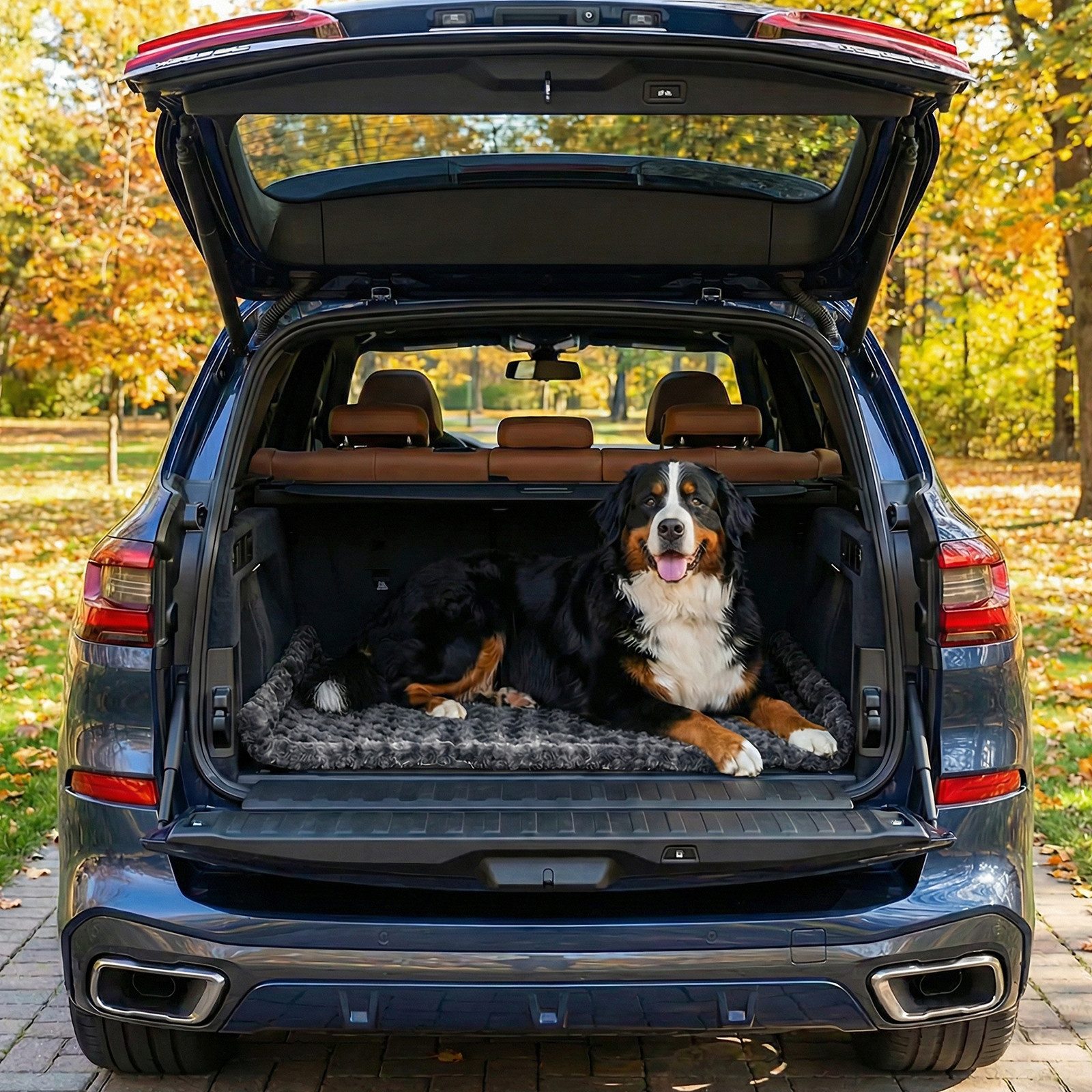 BlingBin Tier-Autoschondecke Hundedecke Auto Rückbank 130×63cm, Auto Hundematte Decke, Hundematte rutschfest, Leicht zu Reinigen, Kratzfest und Komfortabel