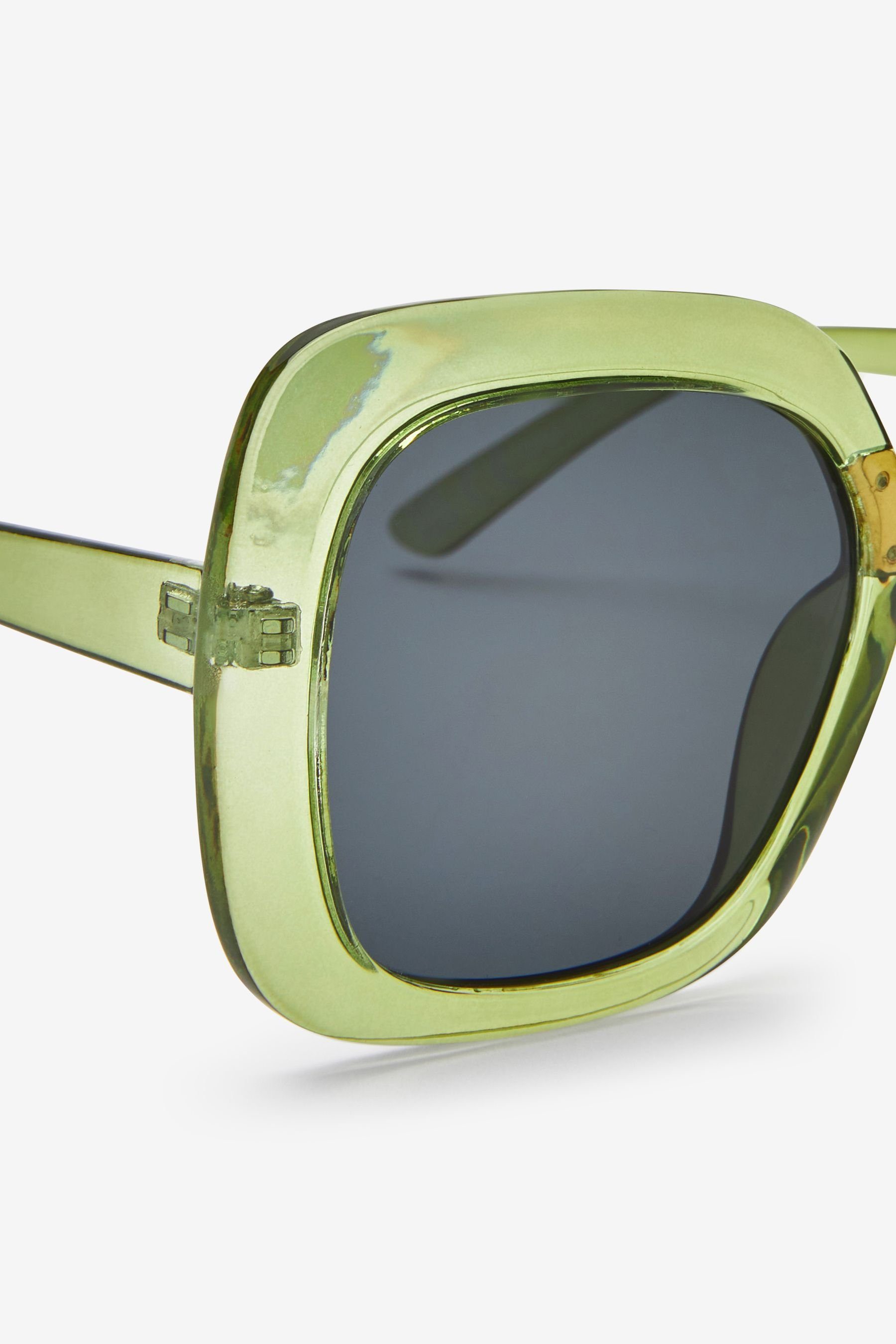 Next Sonnenbrille Oversize-Sonnenbrille mit Gläsern (1-St) Green quadratischen