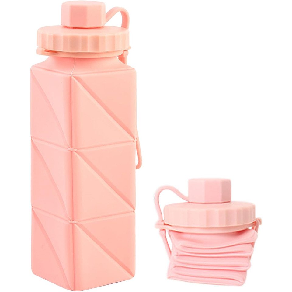 Trinkflasche Zusammenklappbare Silikon-Wasserflasche, trinkflasche sport(620ml)