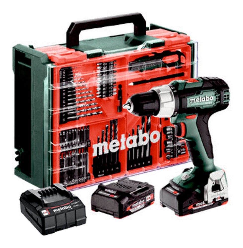 metabo Akku-Schlagbohrschrauber SB 18 L Set, 18 V, Mobile Werkstatt 2 x 2 Ah LiHD im Kunststoffkoffer