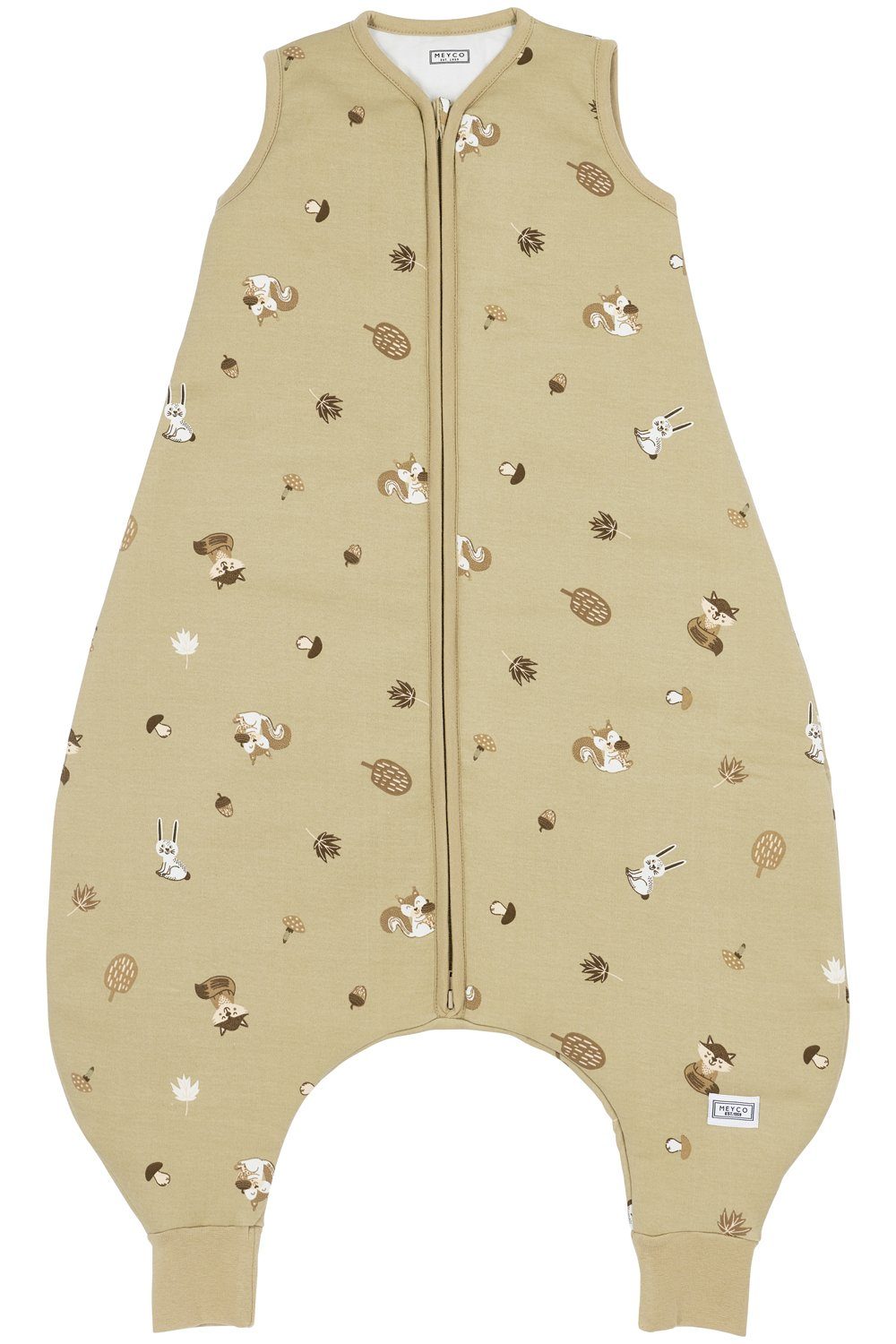 Meyco Baby Babyschlafsack Forest Animals Sand (1 tlg), 80cm