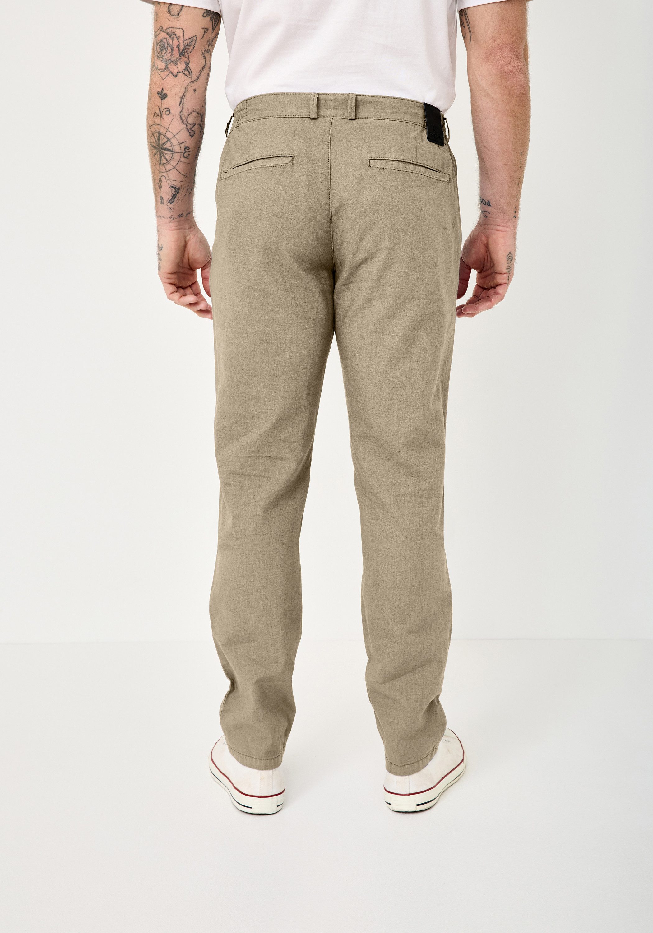 Redpoint Stoffhose HALIFAX Leichte Baumwoll-Leinen Chinos aus der 16 Shades Edition