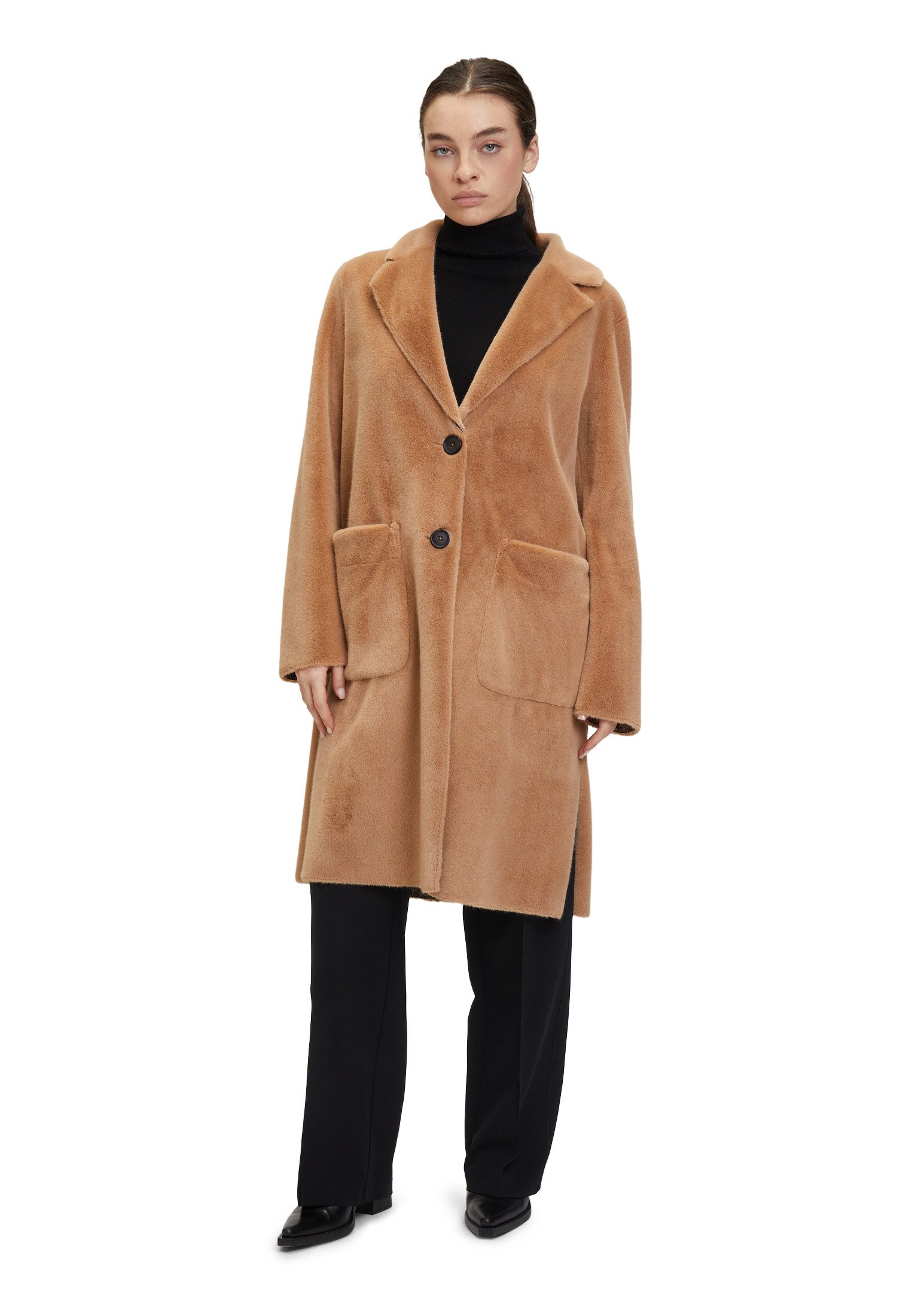 Betty Barclay Fellimitatmantel Betty Barclay Damen Übergangsmantel mit Animalprint