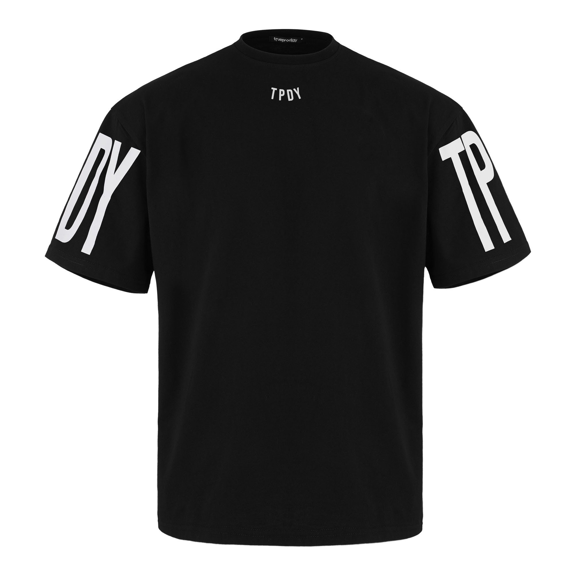 trueprodigy Oversize-Shirt Viktor Logoprint Rundhals dicker Stoff günstig online kaufen