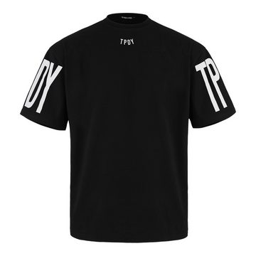 trueprodigy Oversize-Shirt Viktor Logoprint Rundhals dicker Stoff
