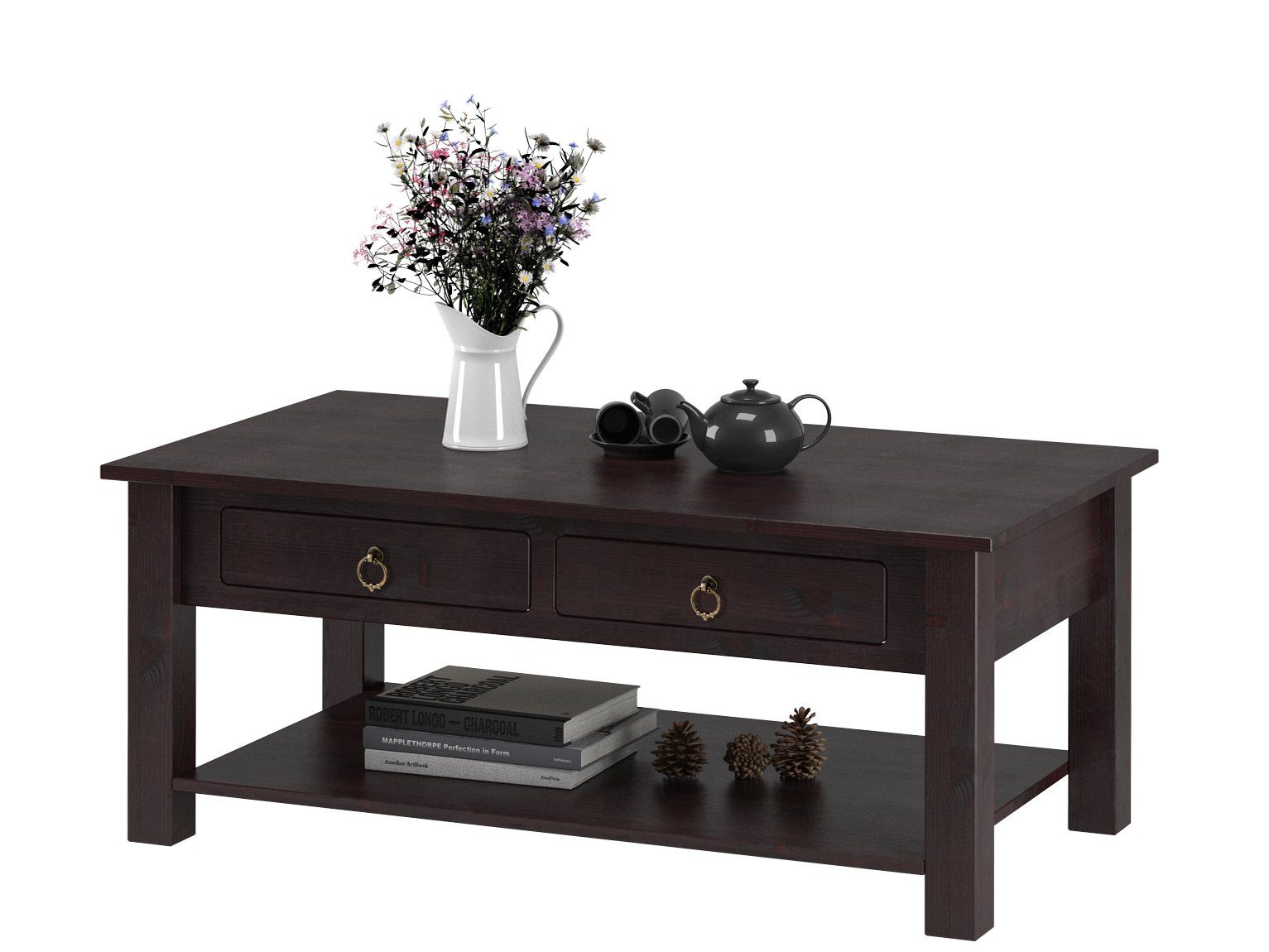 loft24 Couchtisch Inga, Wohnzimmertisch, 2 Schubladen, günstig online kaufen