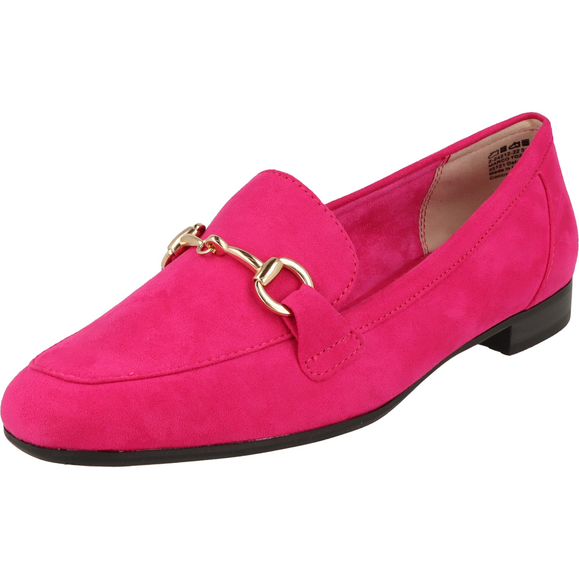 MARCO TOZZI Vegan 2-24212-42 Damen elegante Slipper Mokassin gepolstert, Kette