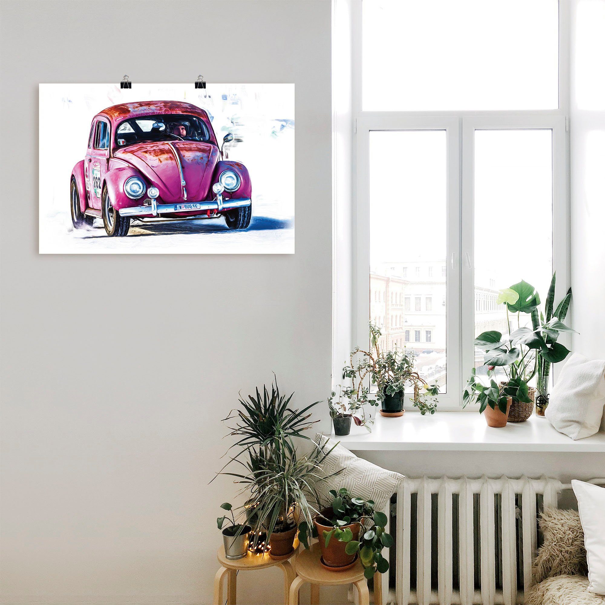 Artland Poster Kleiner Flitzer, Auto (1 St), ohne Rahmen