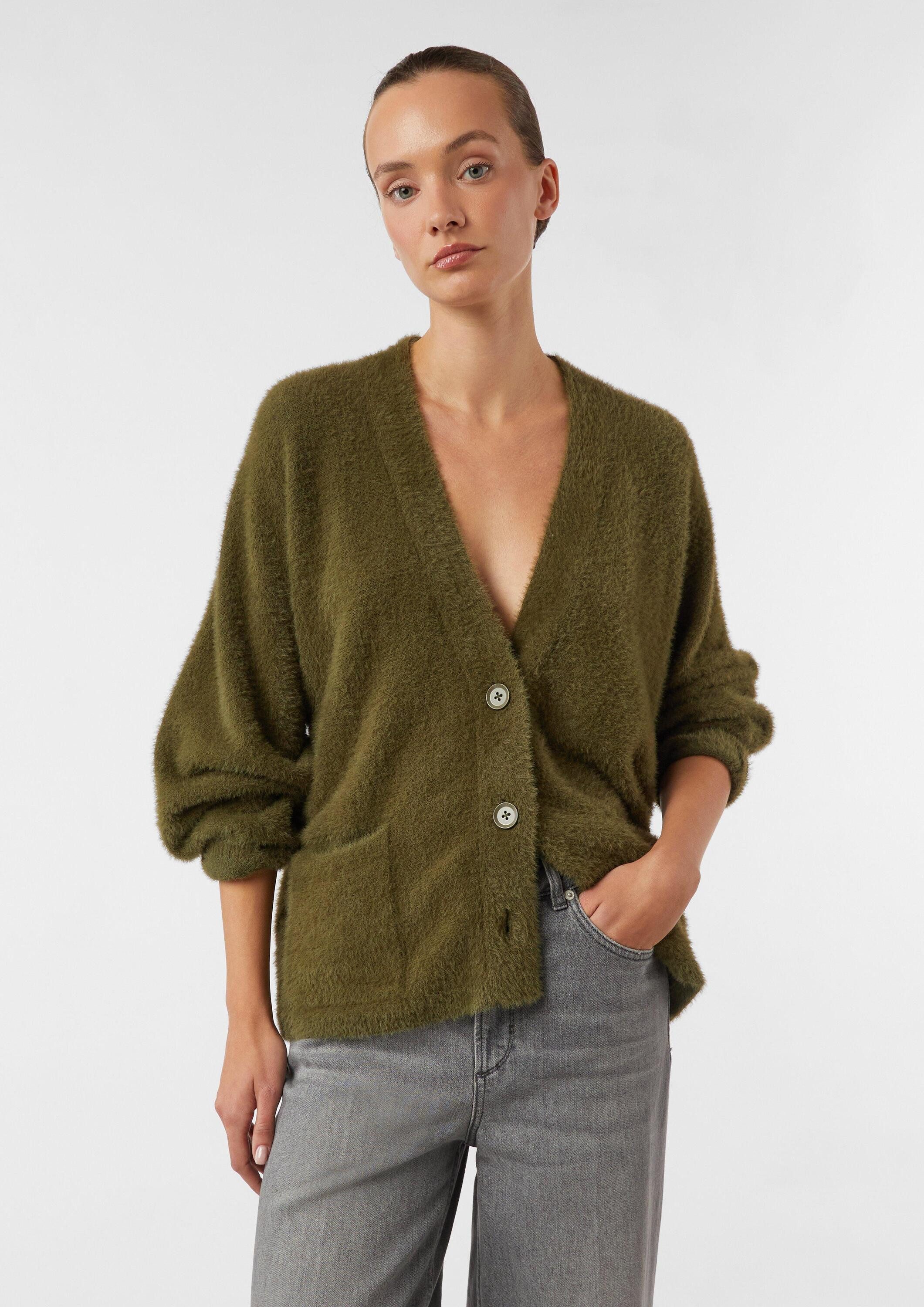 comma Cardigan Strickjacke Kuscheliger Cardigan im Relaxed Fit
