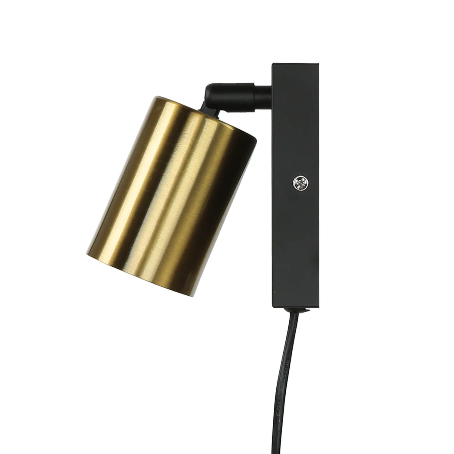 Licht-Erlebnisse Wandstrahler COLENE, ohne Leuchtmittel, Wandlampe mit Schalter in Schwarz GU10 Leselampe Wand Bett Sofa – Bild 4 von 5