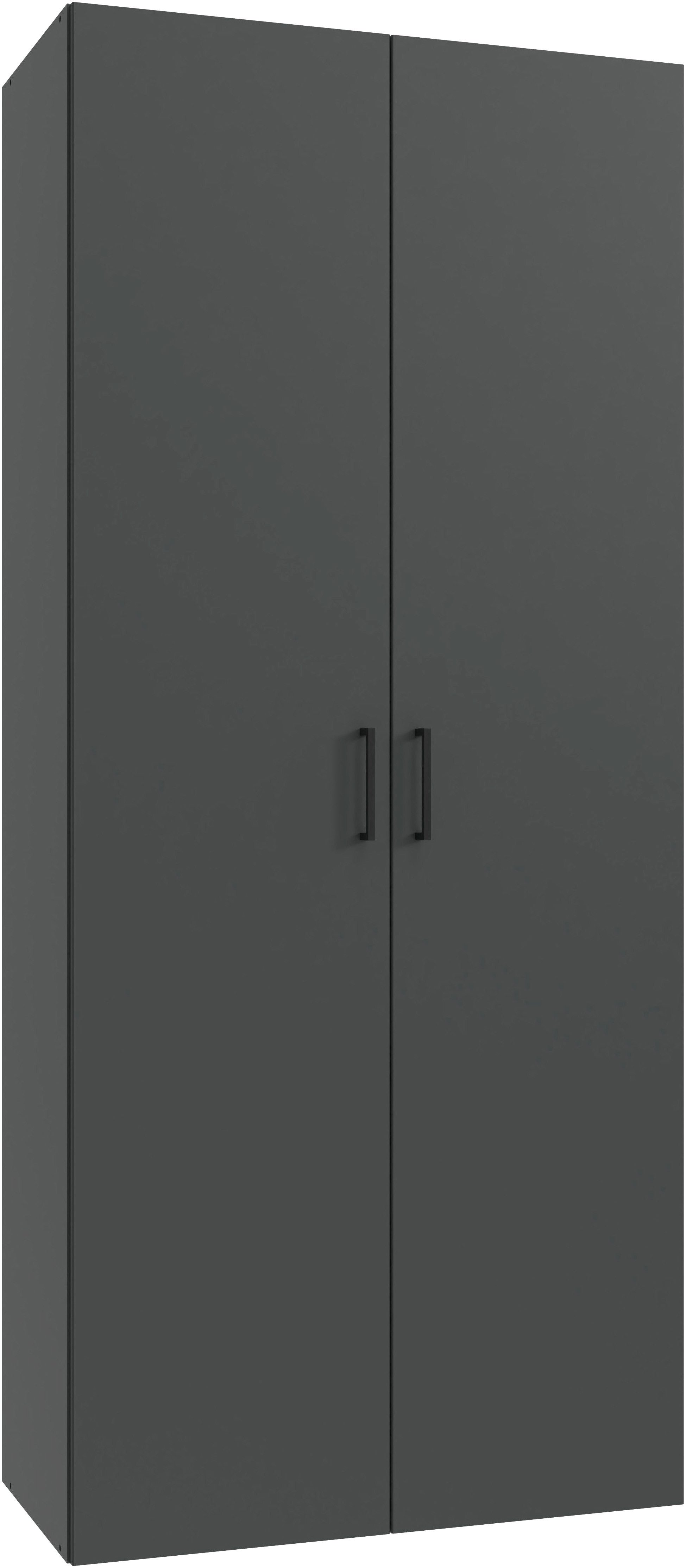 Wimex Kleiderschrank Mugano,in 3 Breiten, 2 Tiefen, viele Farben, Made in Germany (in Basic oder Premium Ausstattung) mit kurzen Griffen aus Metall