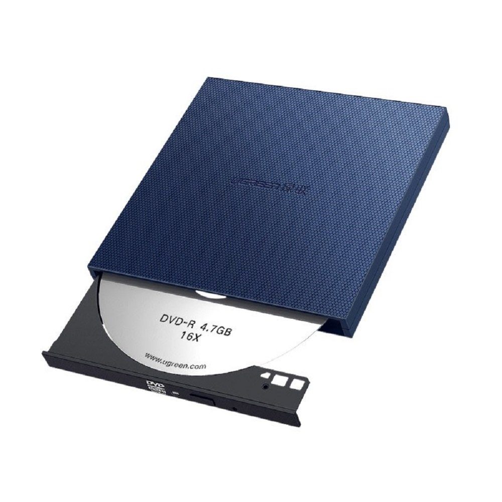 Externes USB CD CD DVD-Recorder kompatibel mit Laptop grau USB-Flash-Laufwerk